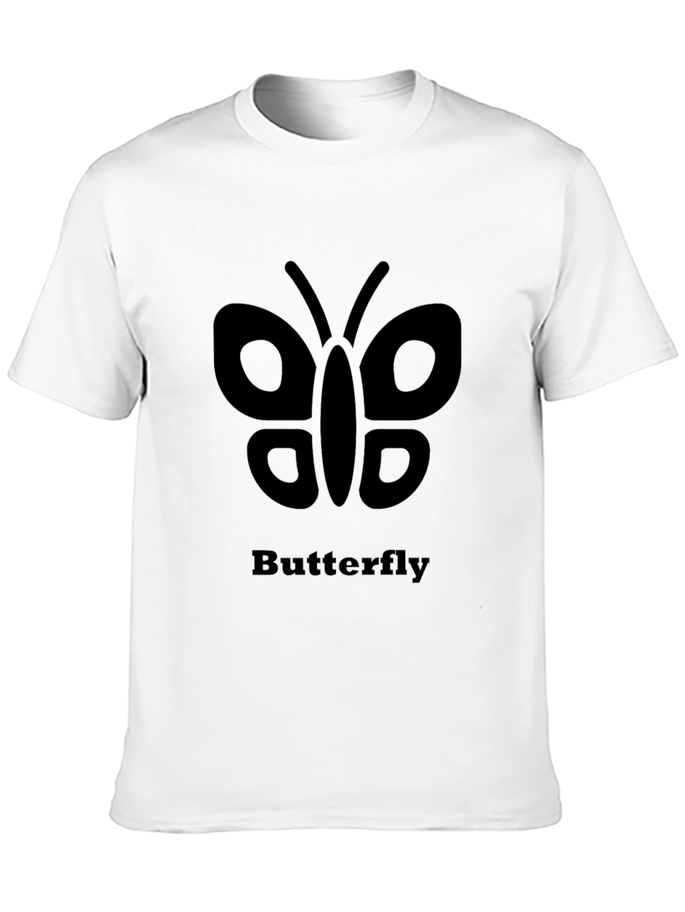 Butterfly Graphic Tee - Black Unisex T-Shirt
