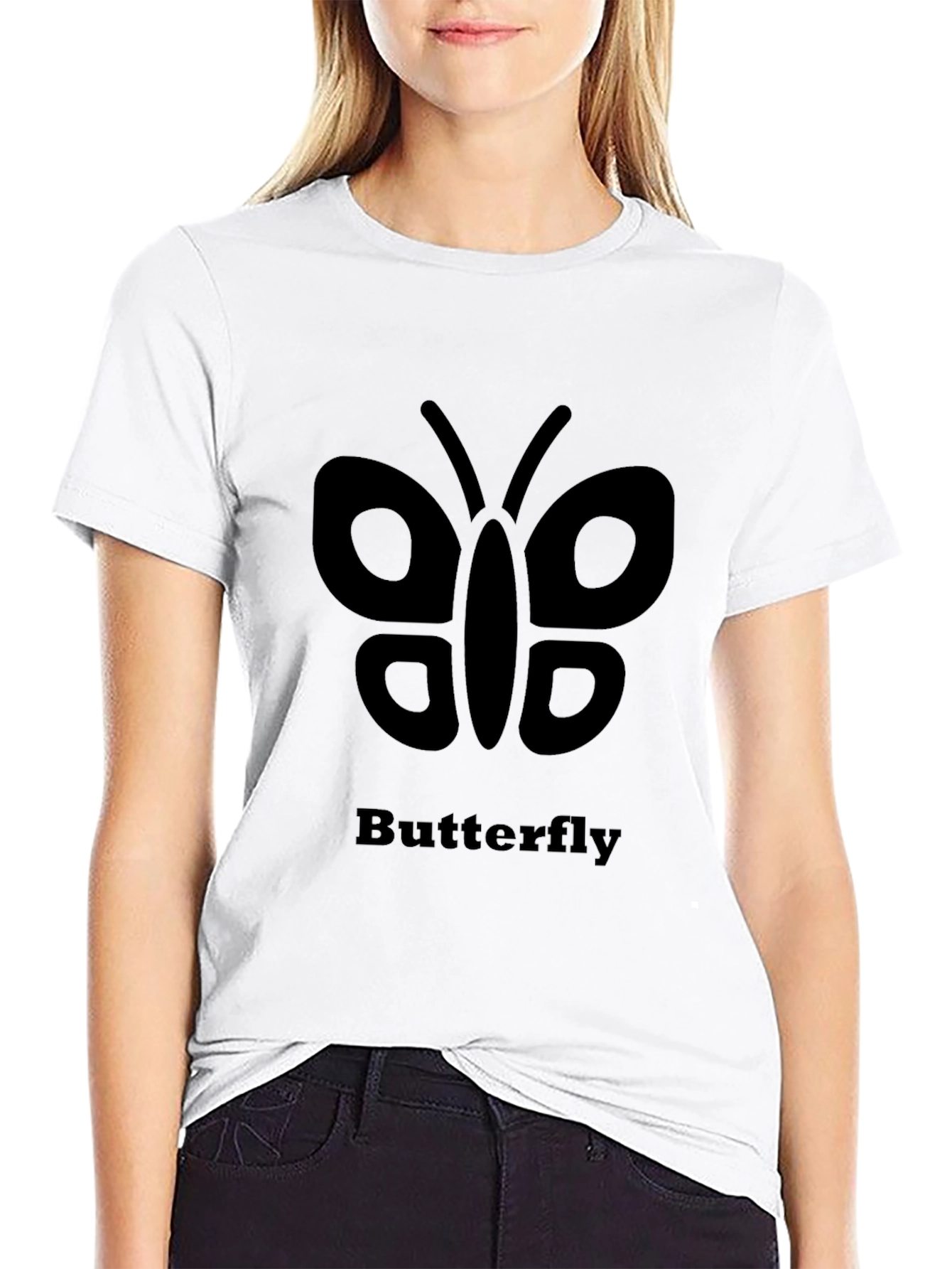 Butterfly Graphic Tee - Black Unisex T-Shirt