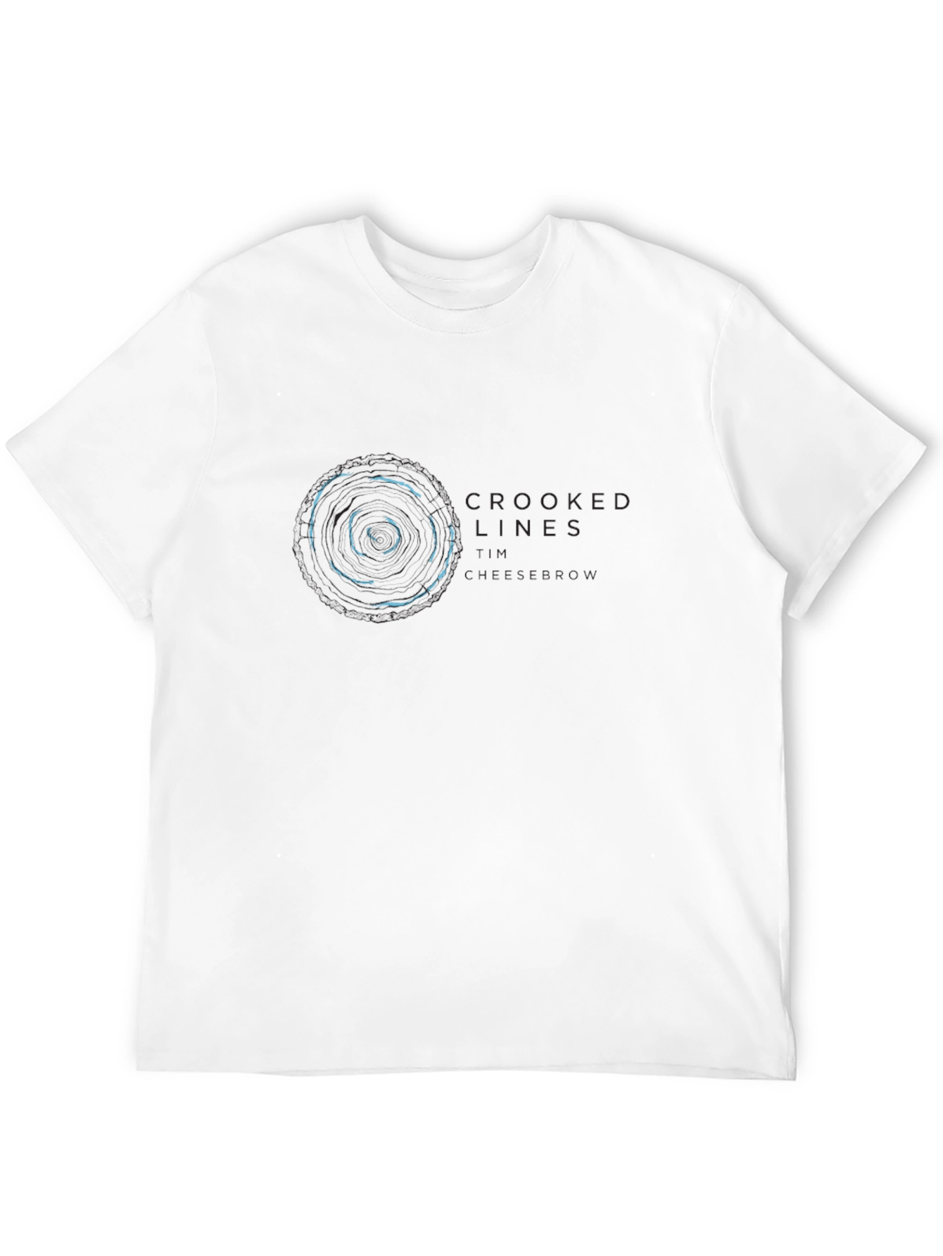Crooked Lines Graphic Tee - Black