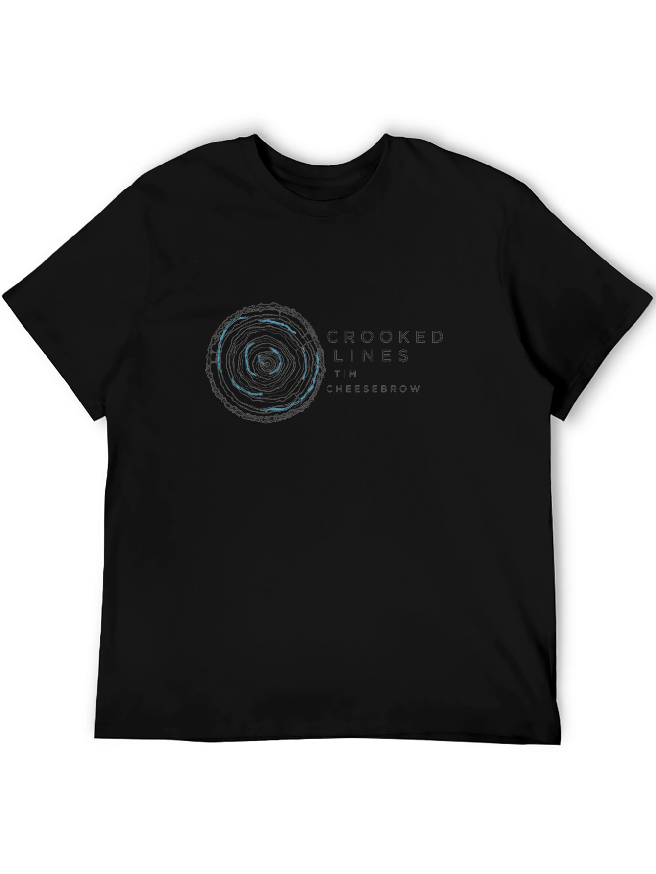 Crooked Lines Graphic Tee - Black