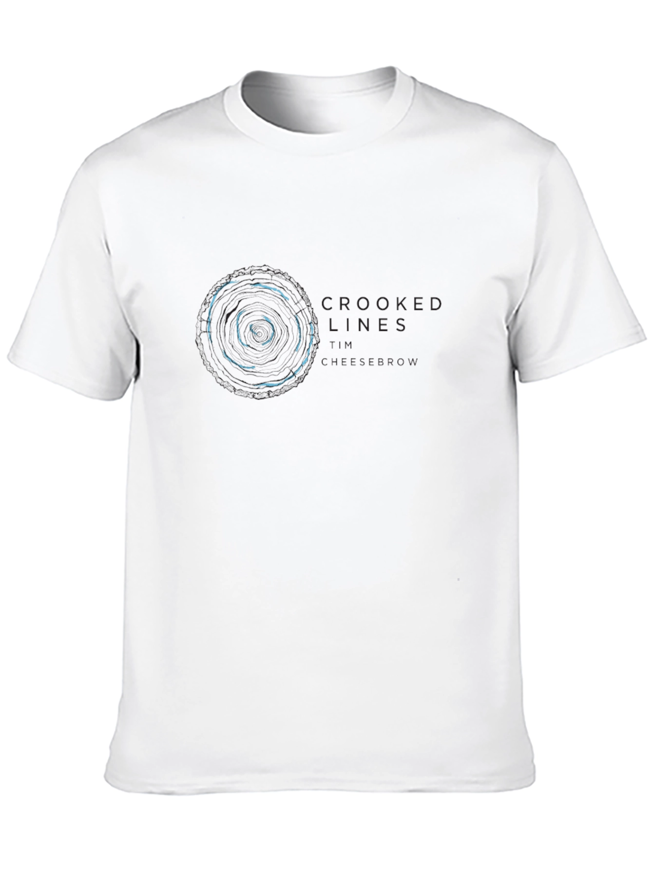 Crooked Lines Graphic Tee - Black