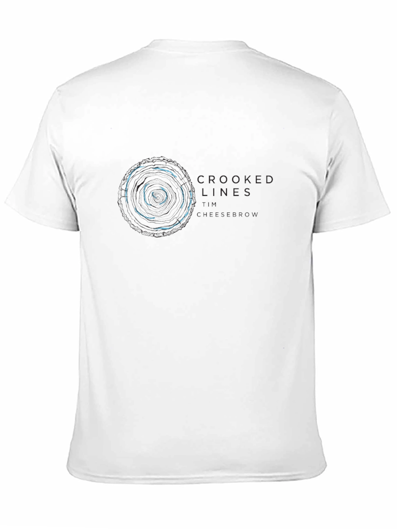 Crooked Lines Graphic Tee - Black