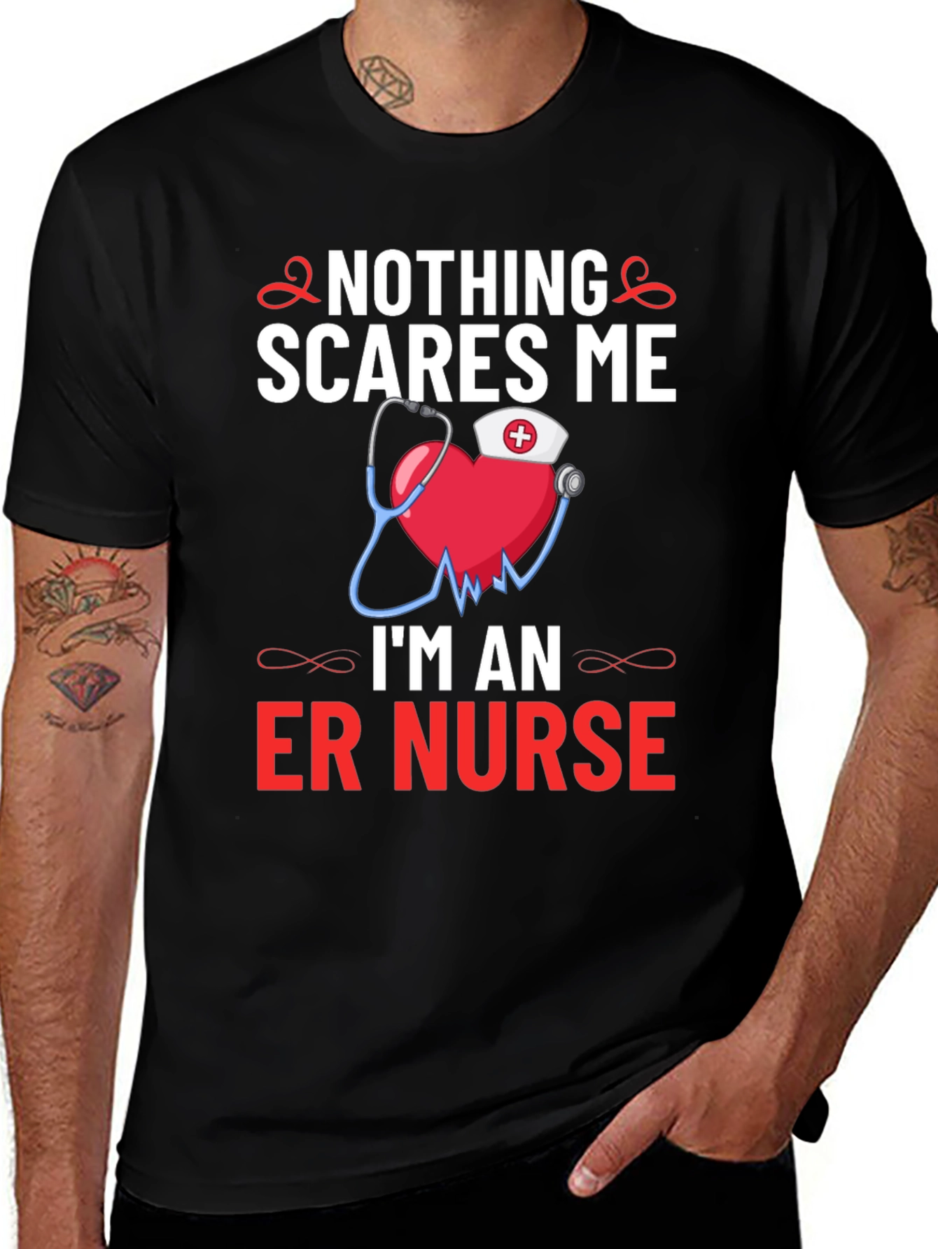 Nothing Scares Me Im An ER Nurse T-Shirt
