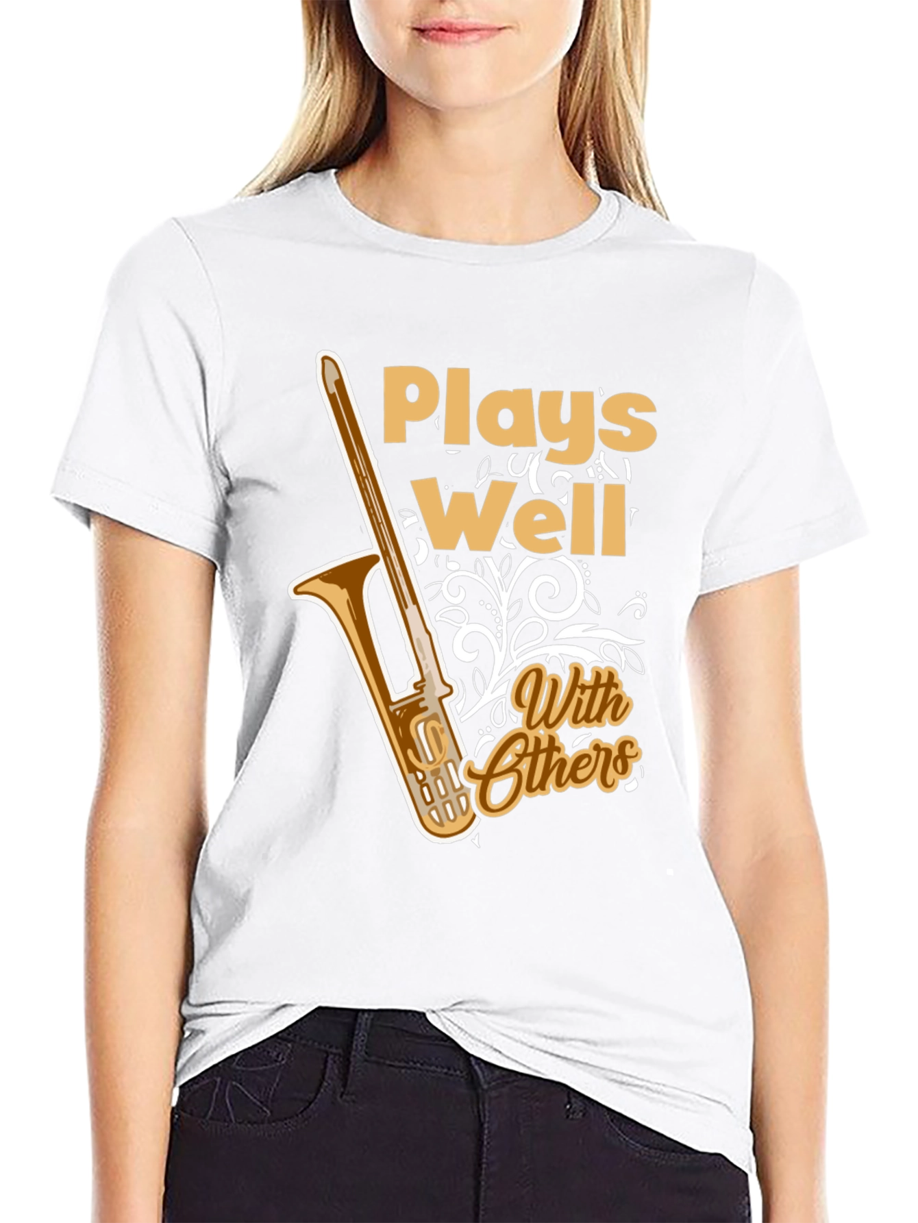 Plays Well With Others Trombone T-Shirt