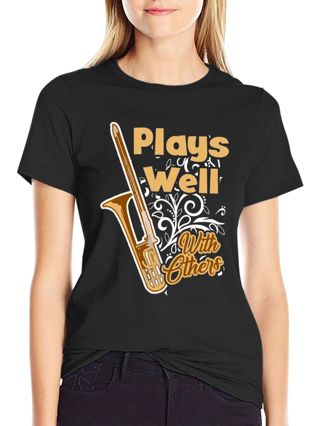 Plays Well With Others Trombone T-Shirt