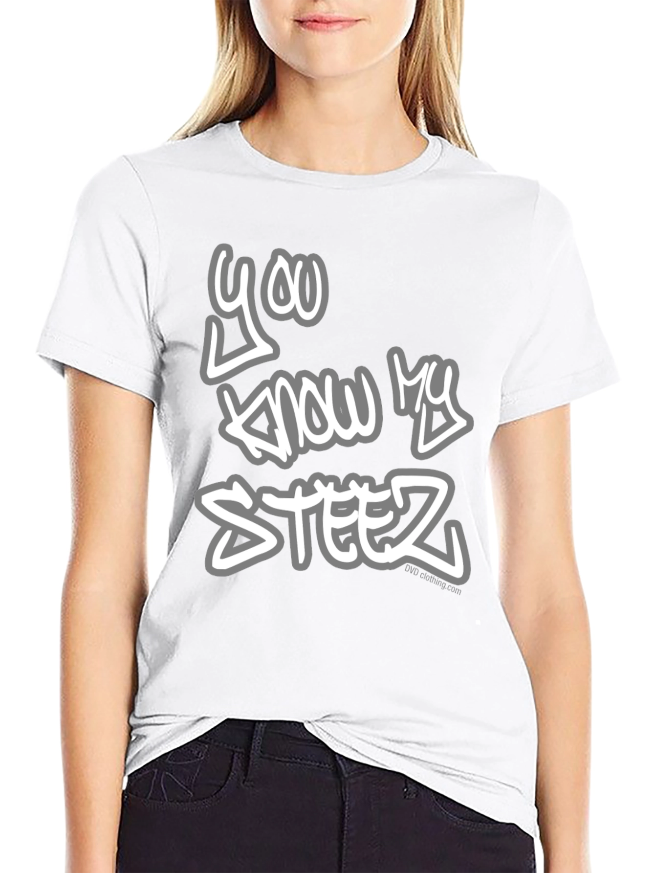 You Know My Steez Black Graphic Tee
