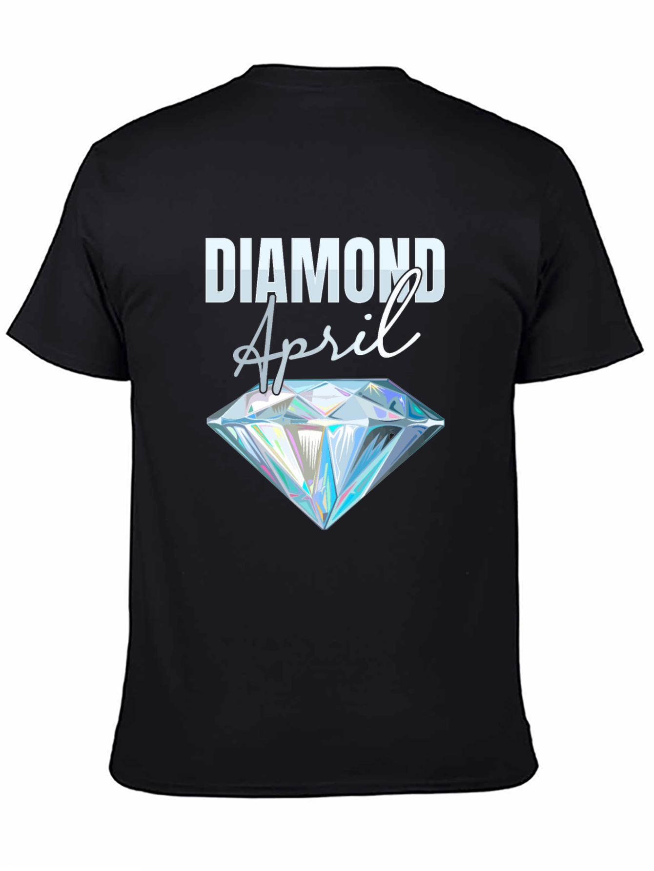 Diamond April Black Graphic Tee