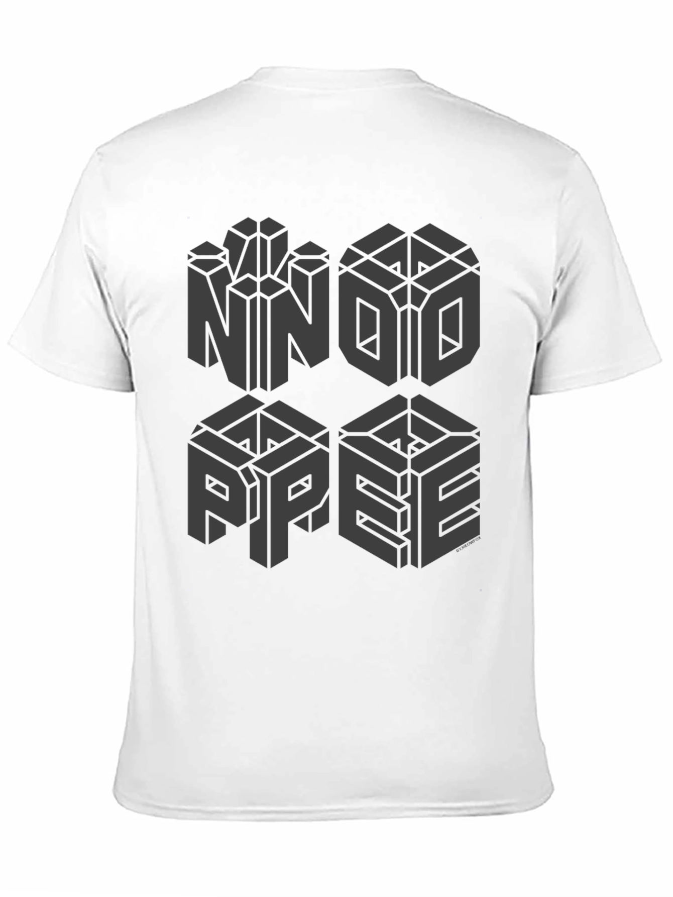 Optical Illusion Graphic Tee - Mens Black T-Shirt