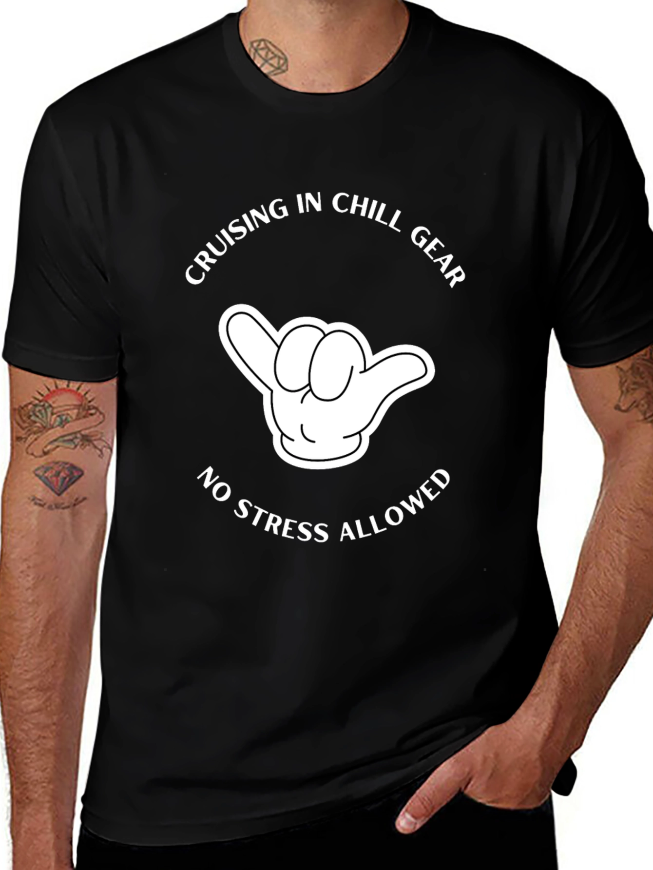 Chill Gear T-Shirt - No Stress Allowed Relaxed Style