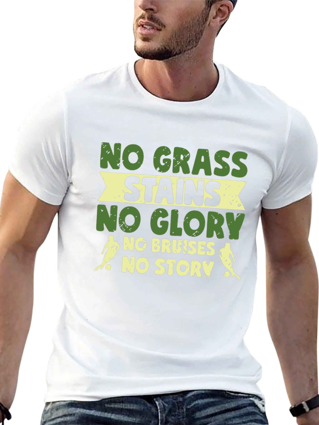 No Grass Stains No Glory Graphic T-Shirt