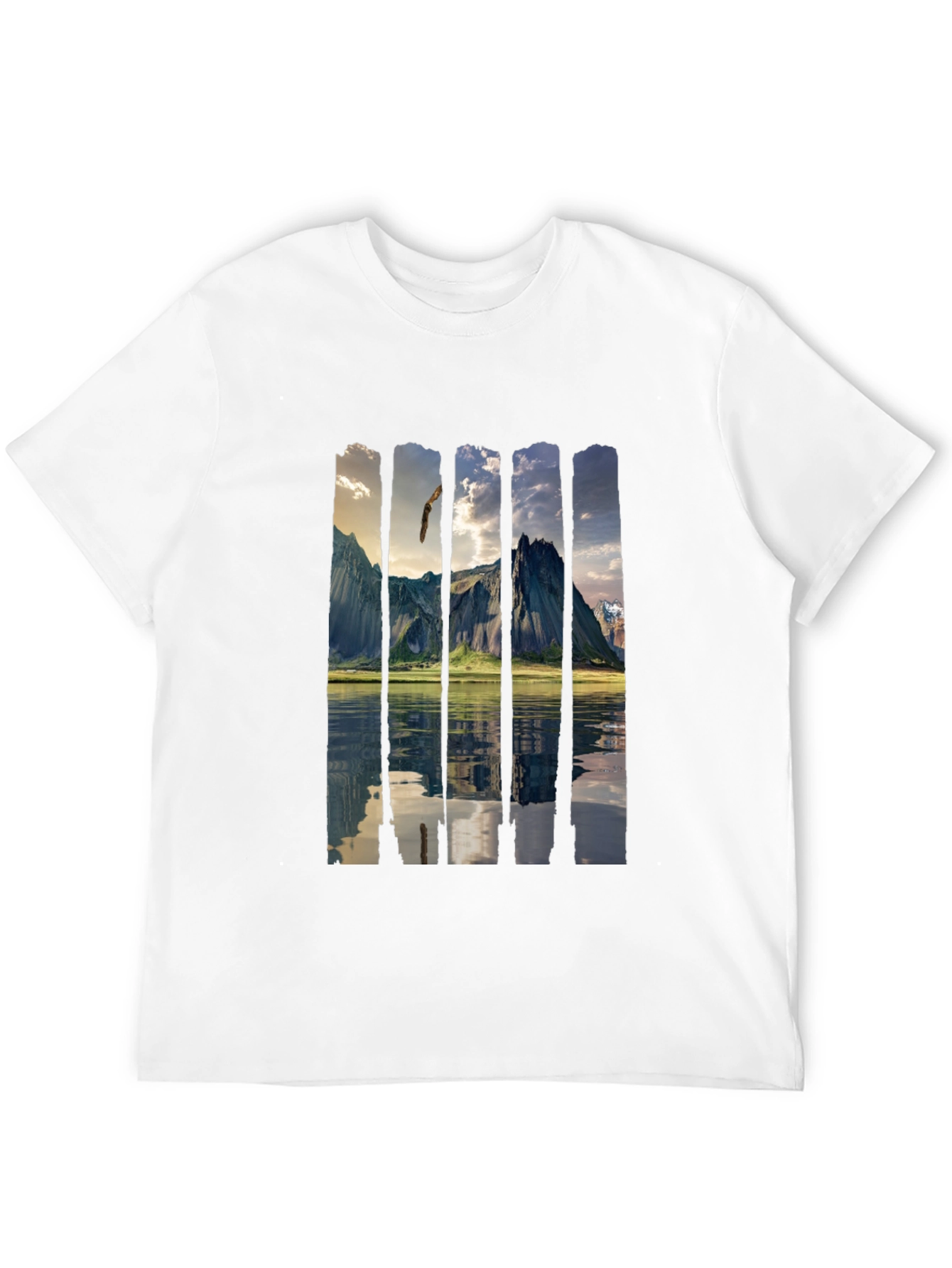 Scenic Mountain Reflection Graphic Tee