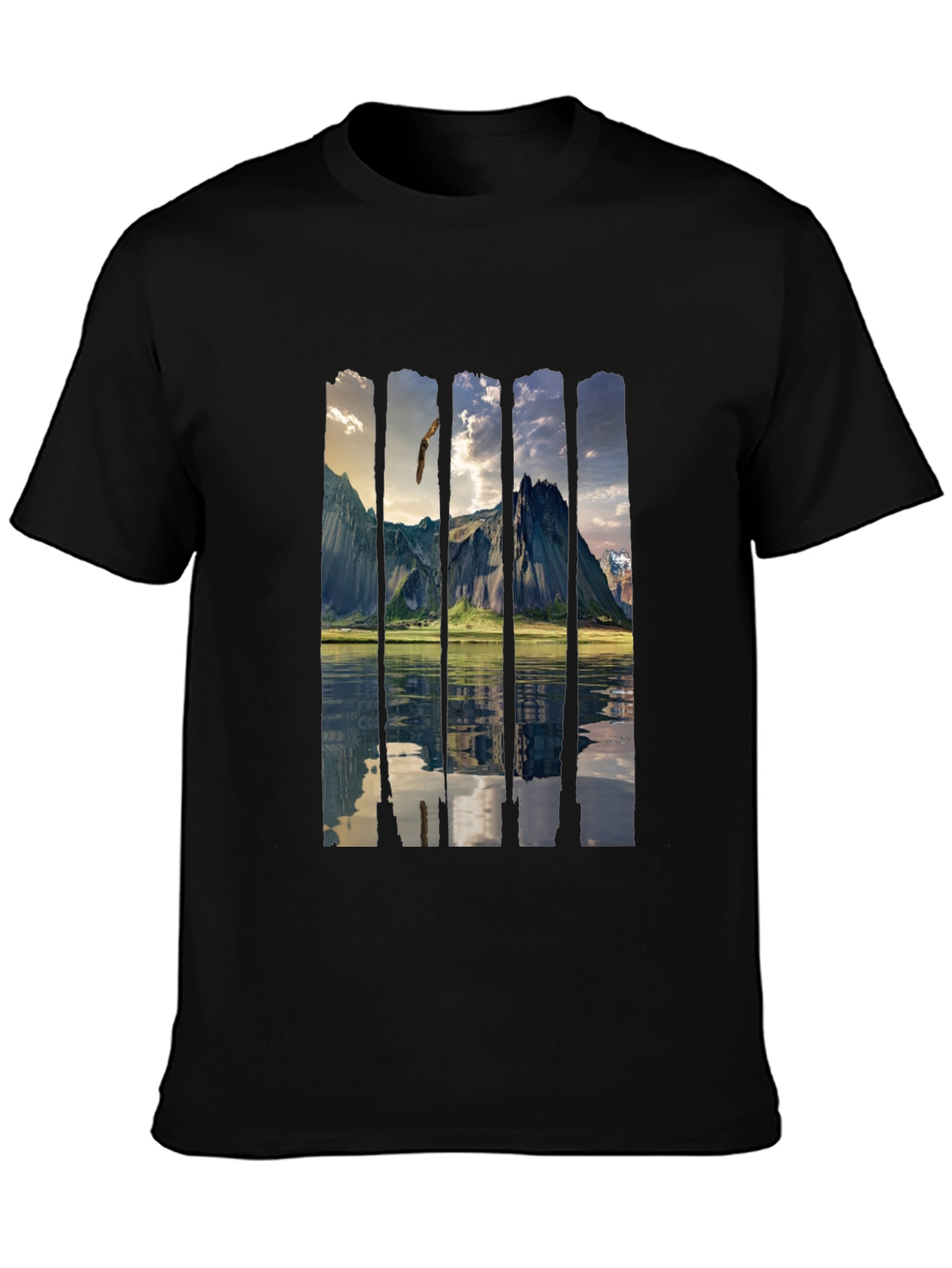 Scenic Mountain Reflection Graphic Tee