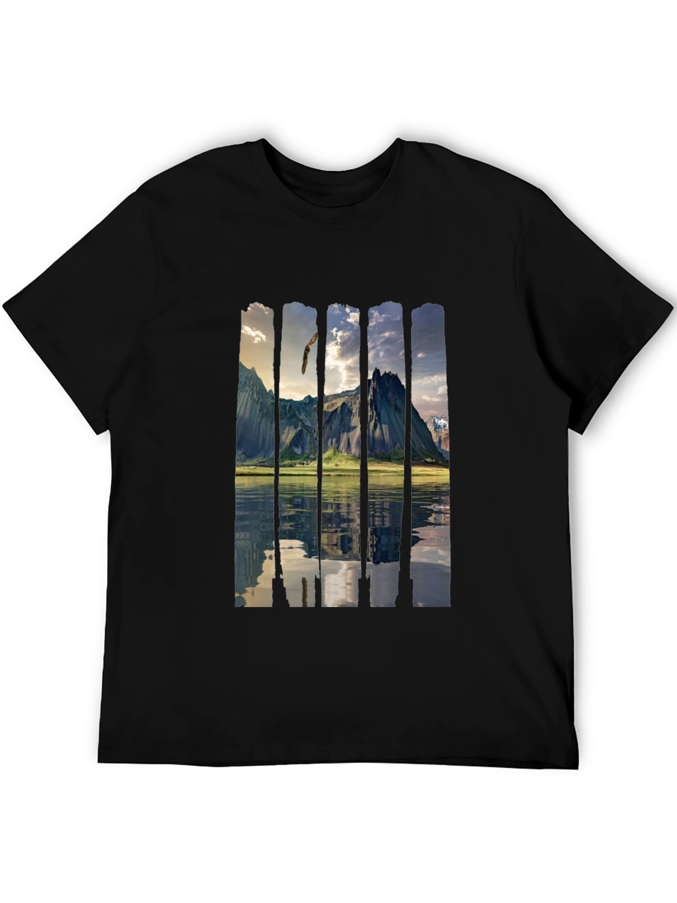 Scenic Mountain Reflection Graphic Tee