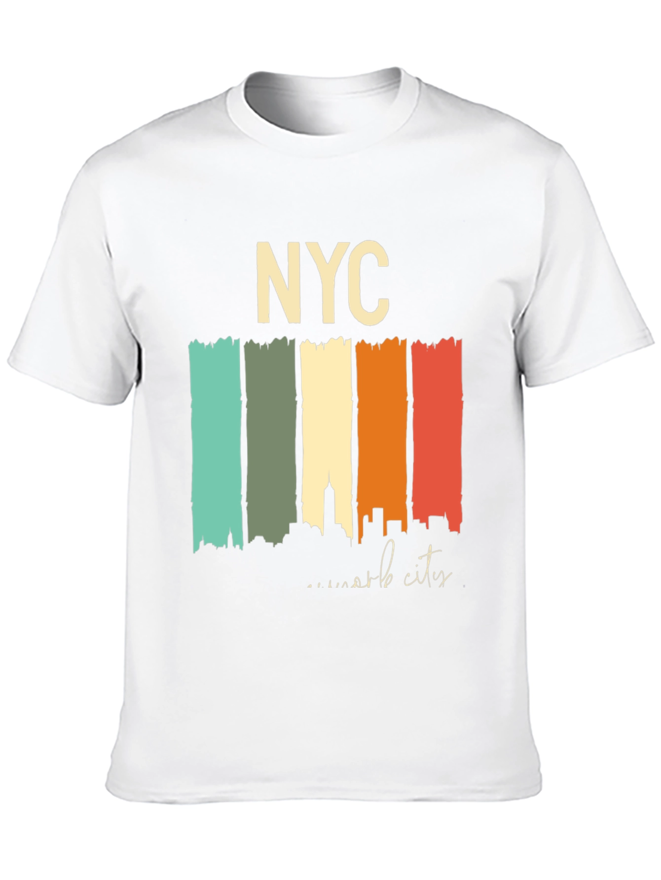 NYC Skyline Retro T-Shirt - Urban Style