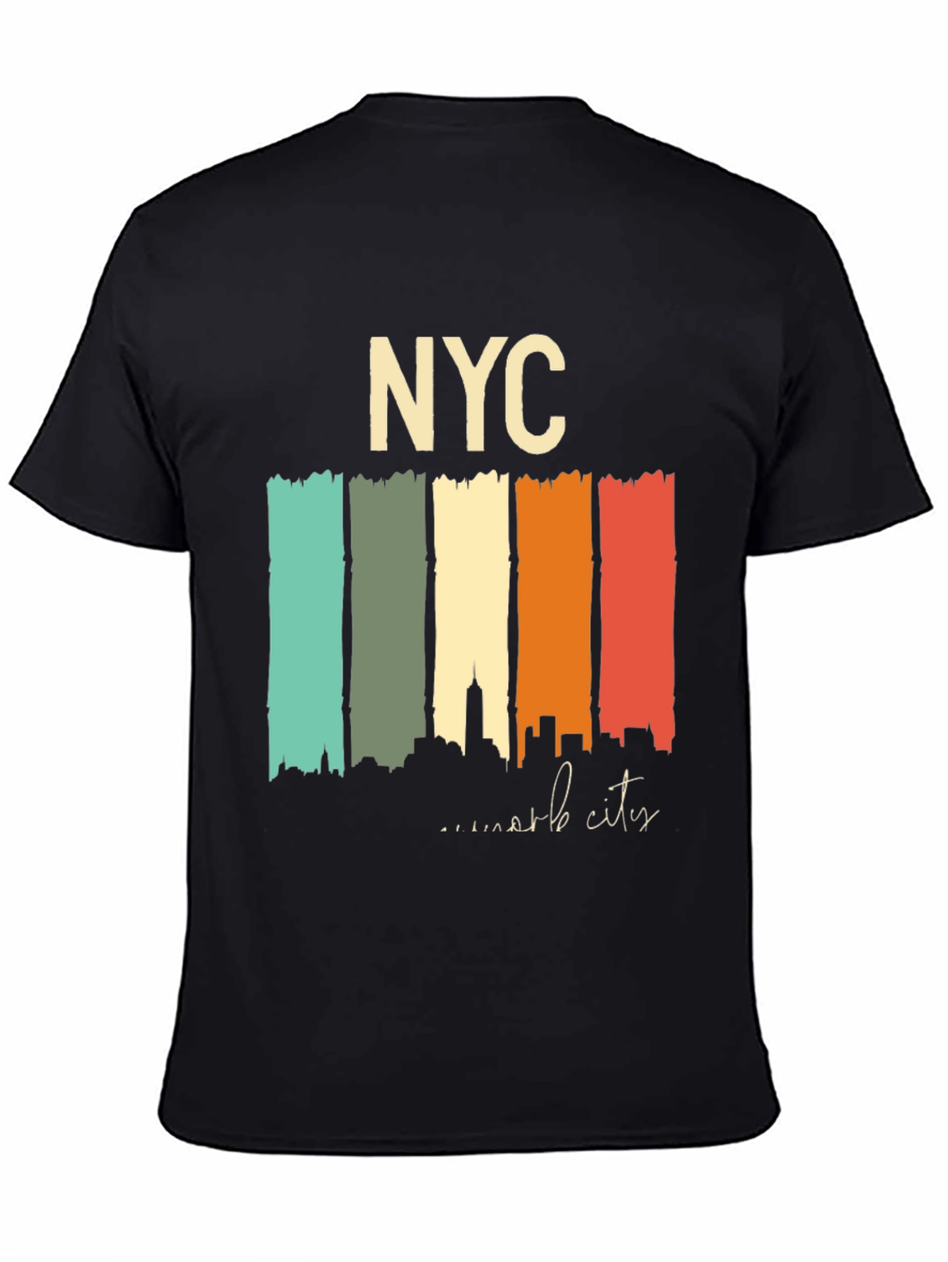 NYC Skyline Retro T-Shirt - Urban Style