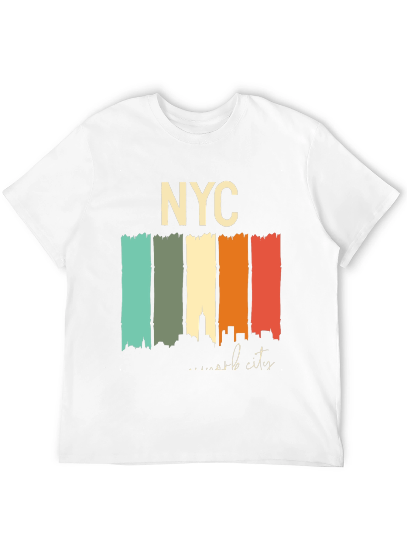 NYC Skyline Retro T-Shirt - Urban Style