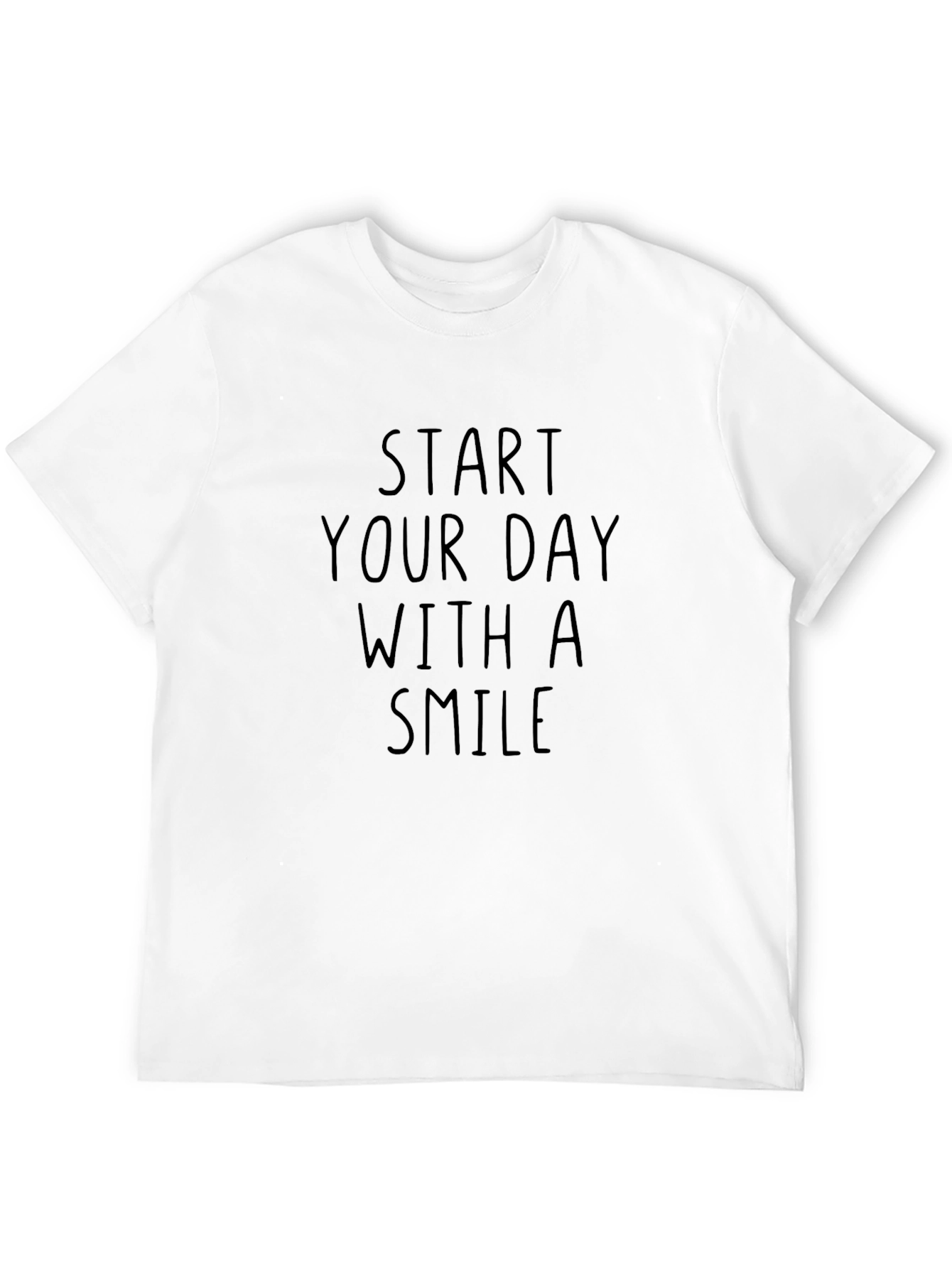Start Your Day With a Smile Black Tee