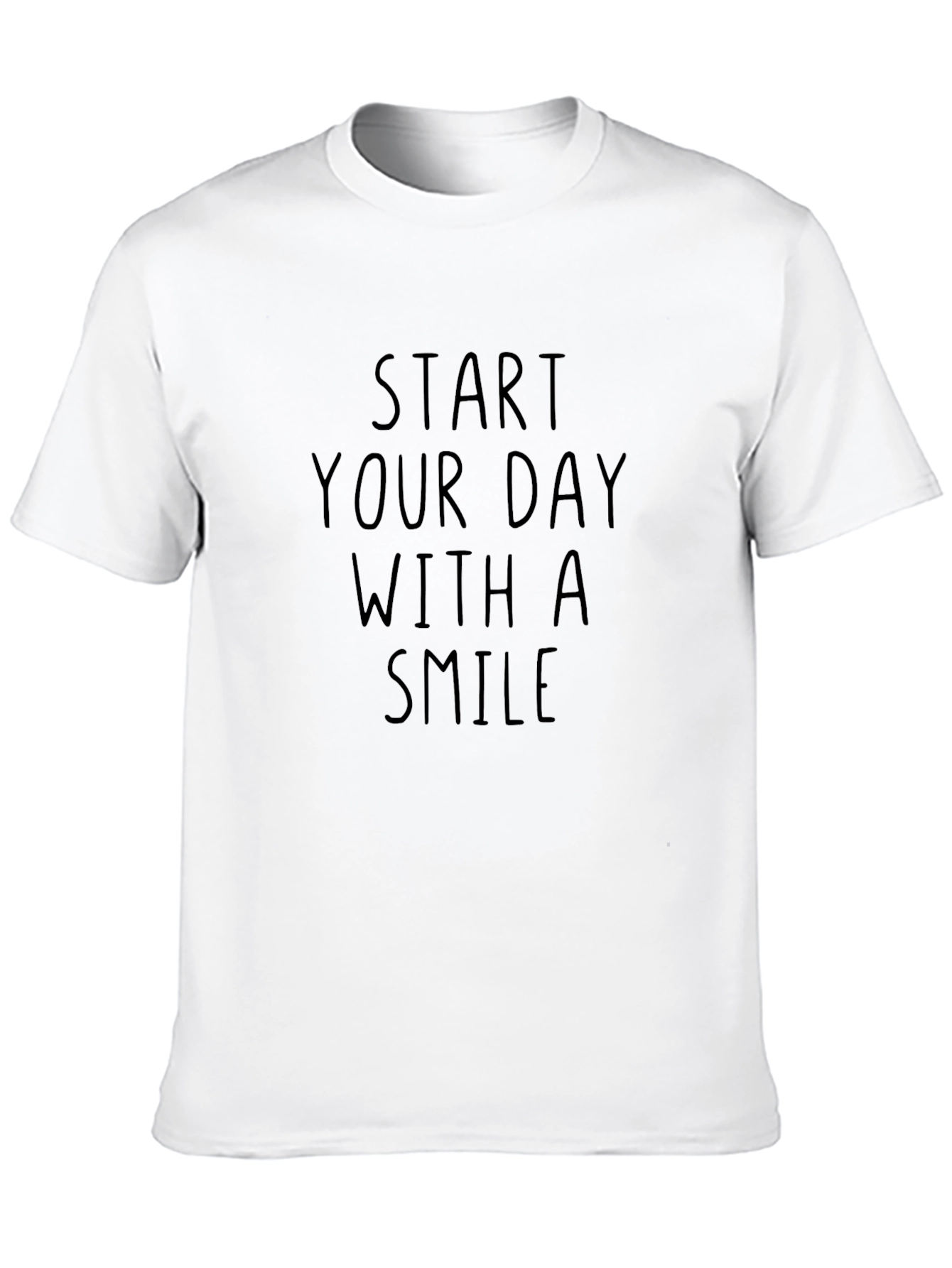 Start Your Day With a Smile Black Tee