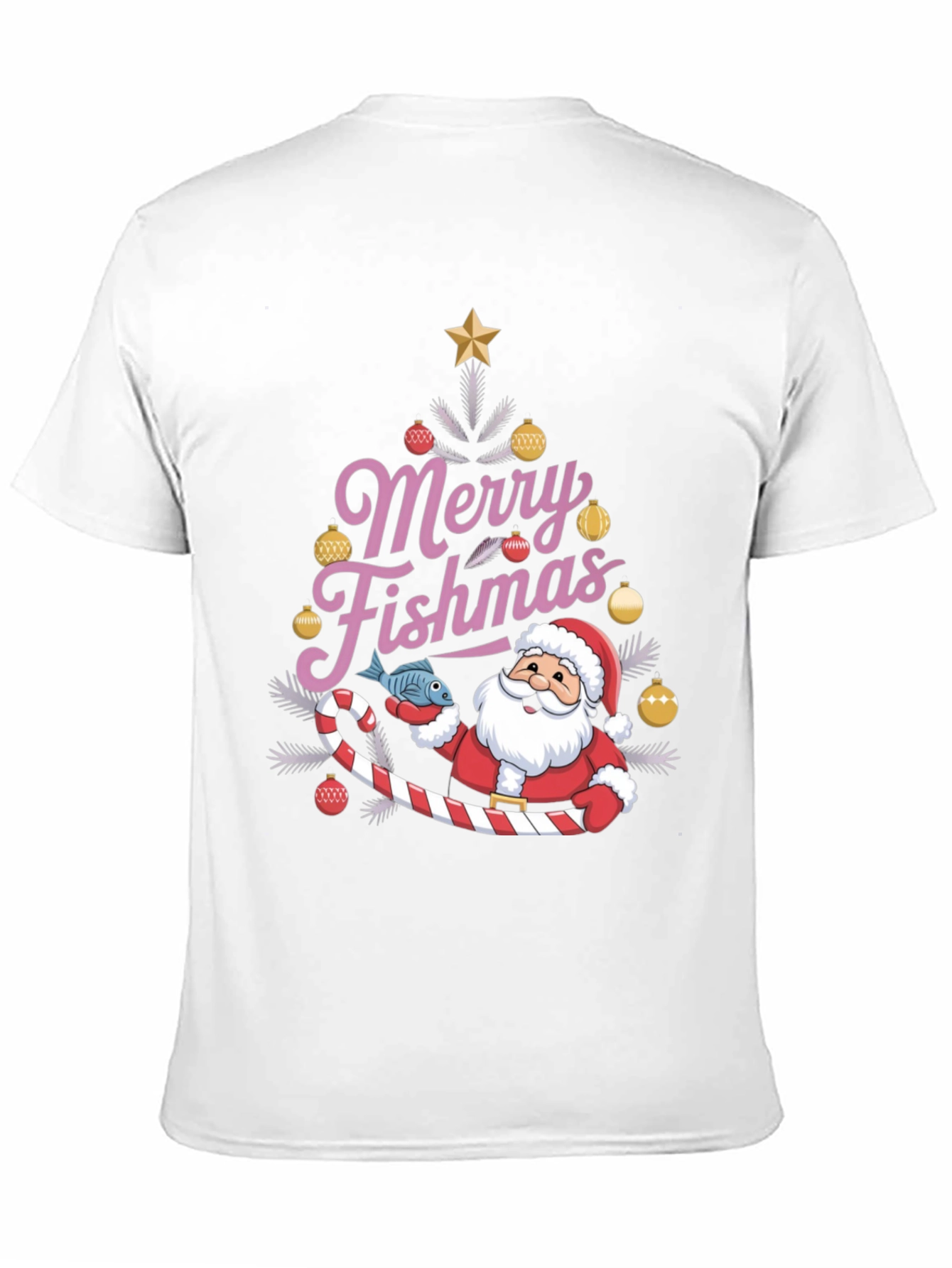 Merry Fishmas Santa T-Shirt