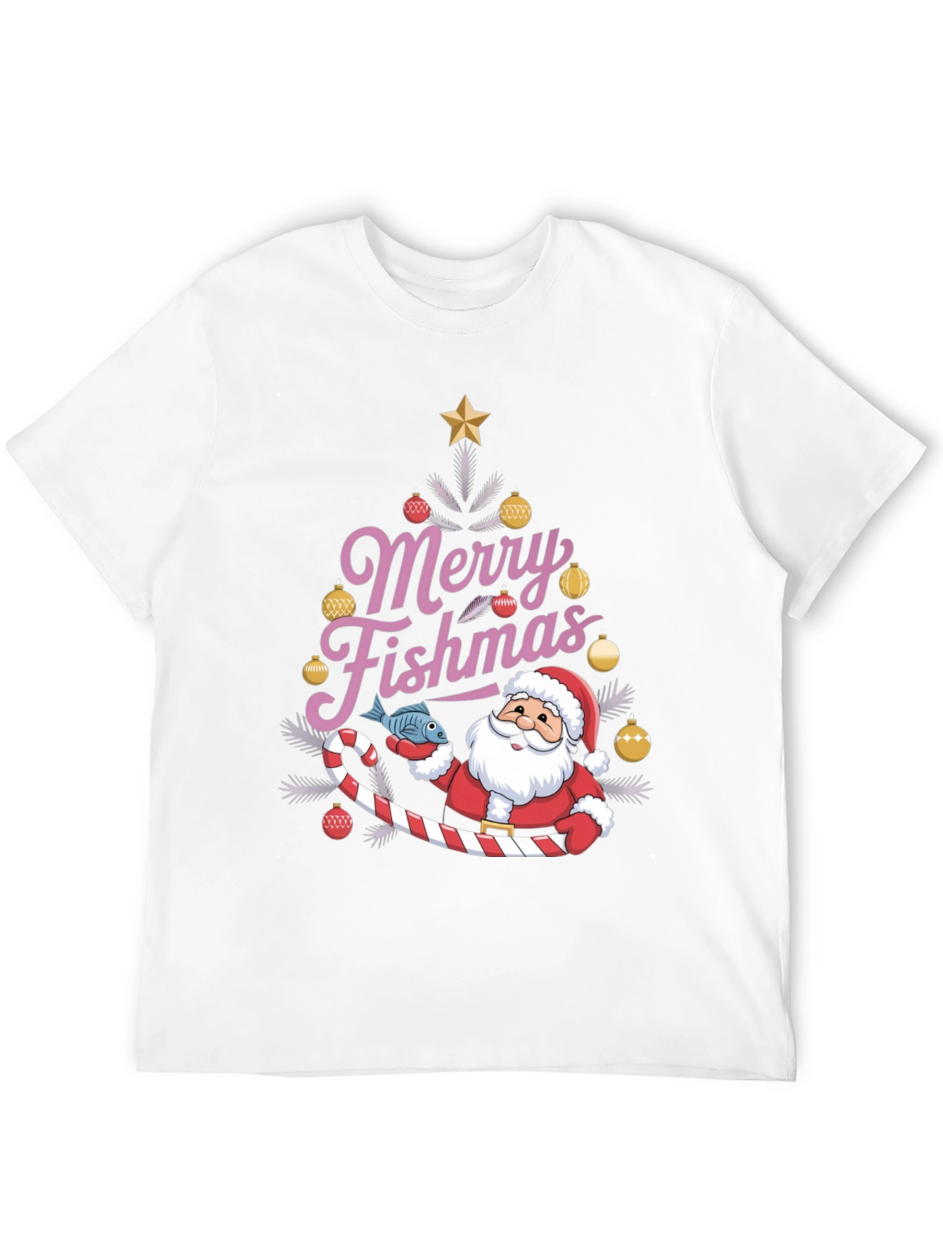 Merry Fishmas Santa T-Shirt