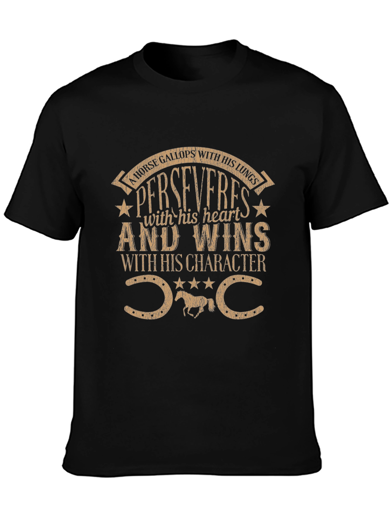 Horse Perseverance Graphic T-Shirt