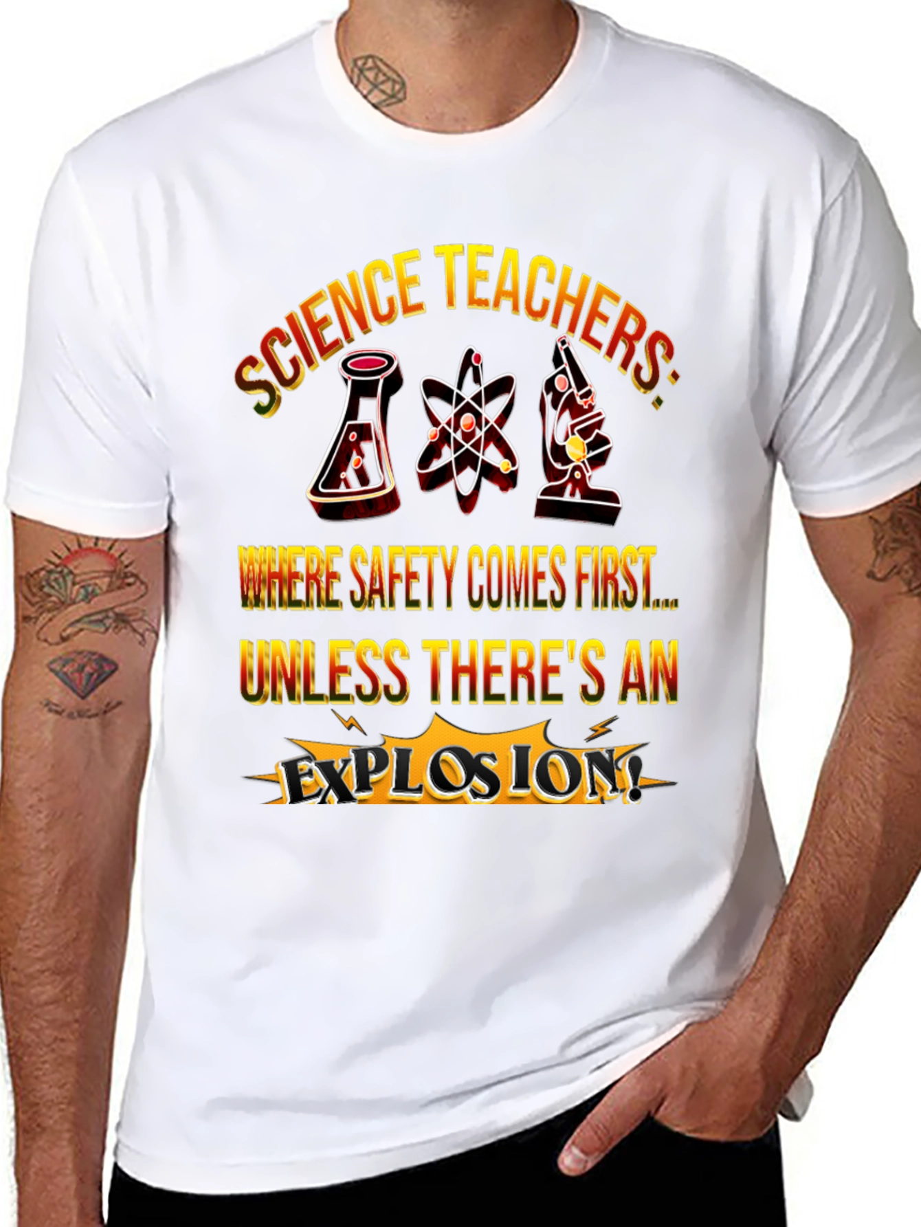 Science Teacher Explosion T-Shirt
