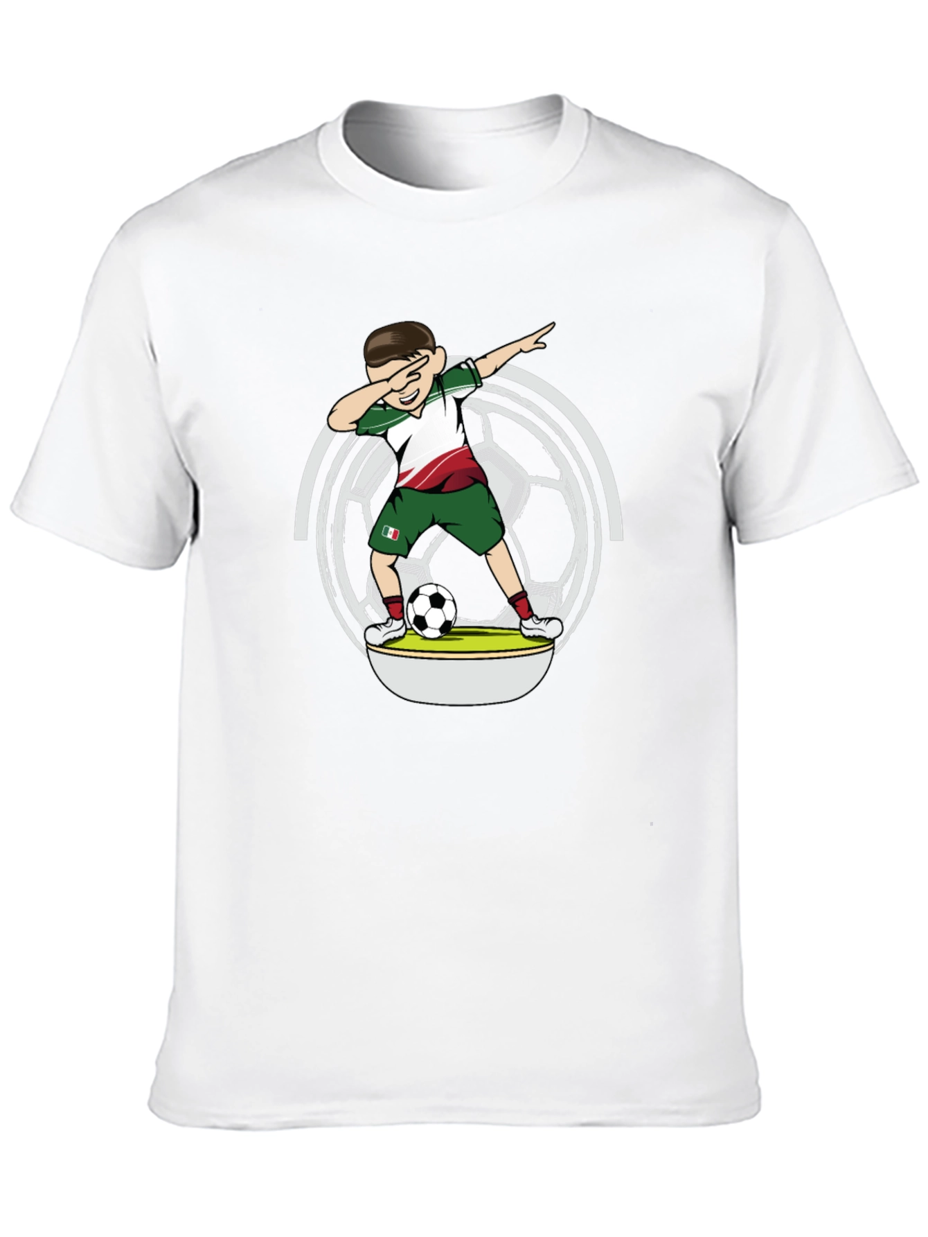 Dabbing Soccer Player T-Shirt - Mexico