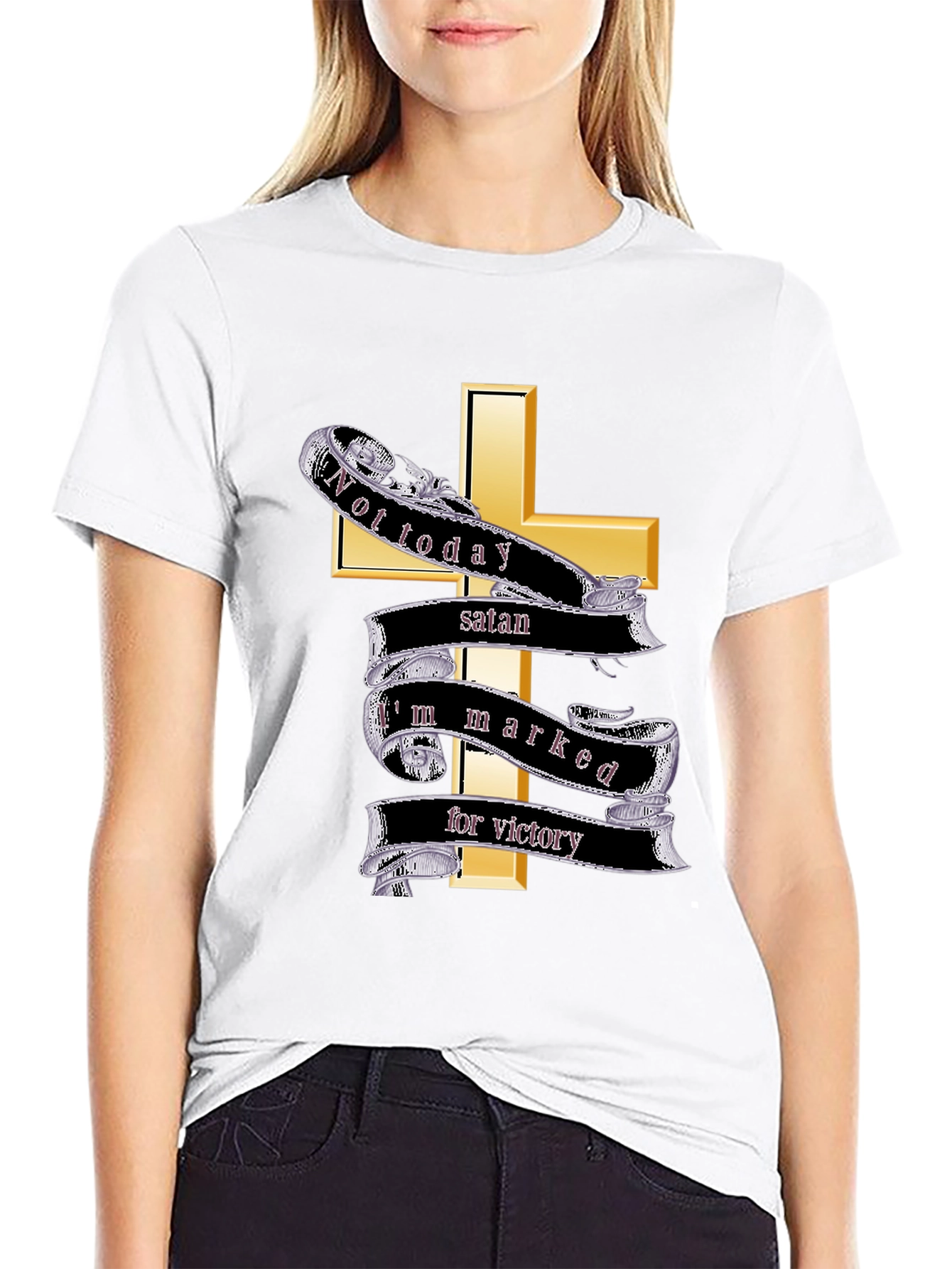Not Today Satan Graphic Tee - Christian Inspired