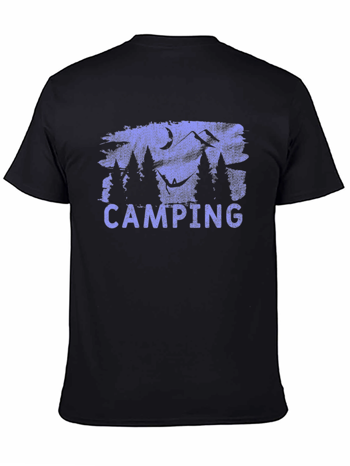 Camping Scene T-Shirt - Mountain and Forest Design