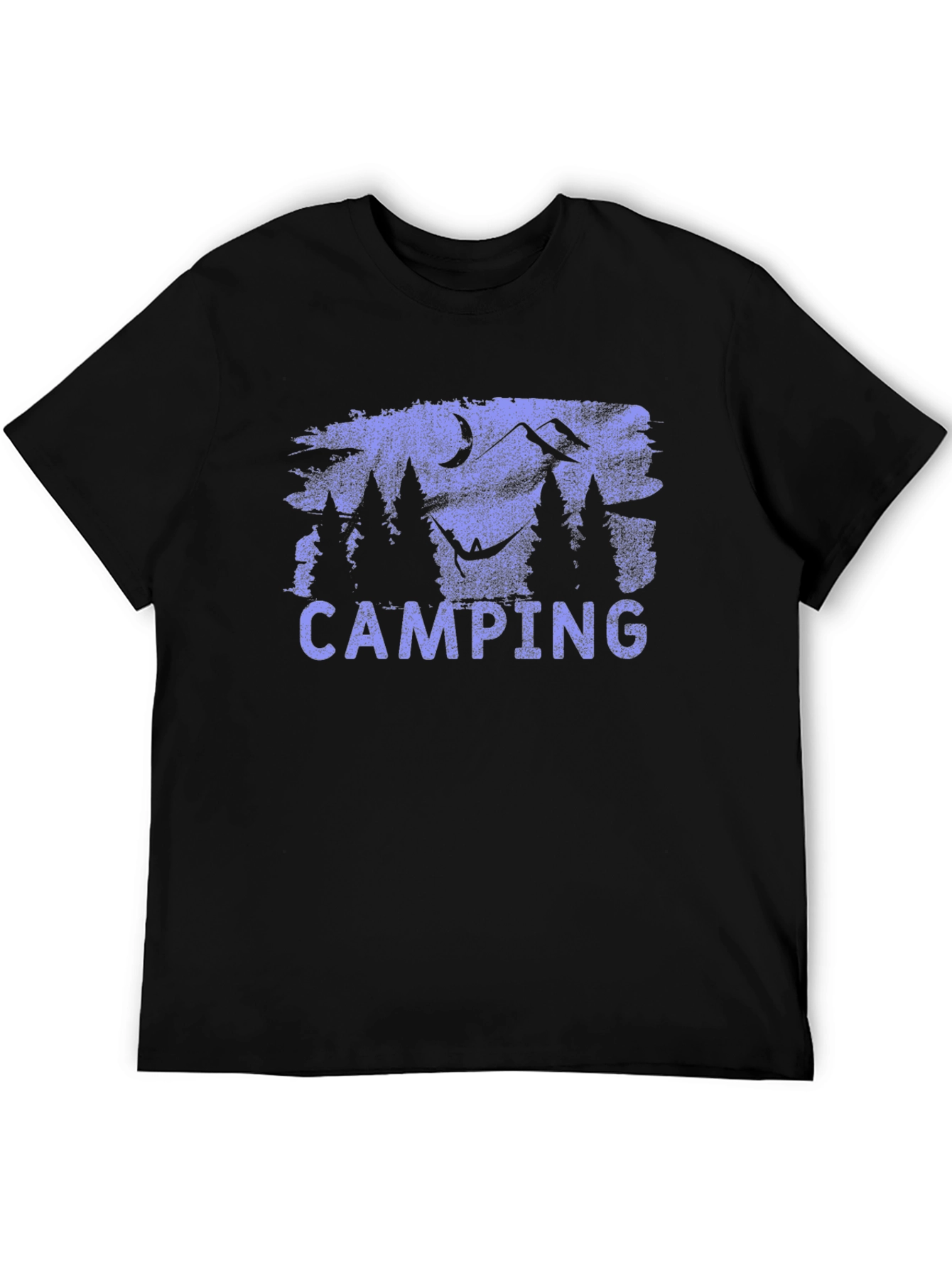 Camping Scene T-Shirt - Mountain and Forest Design