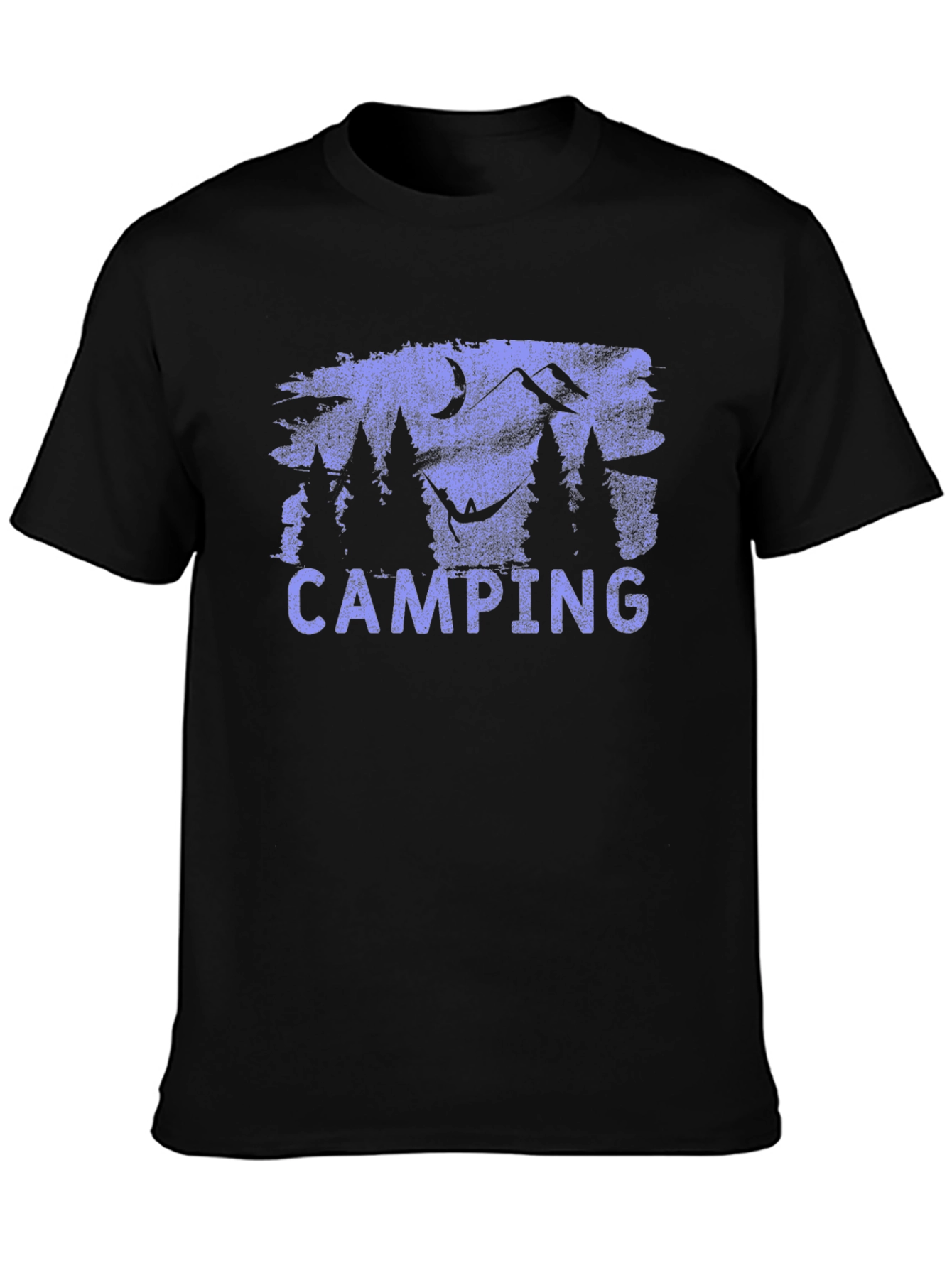 Camping Scene T-Shirt - Mountain and Forest Design