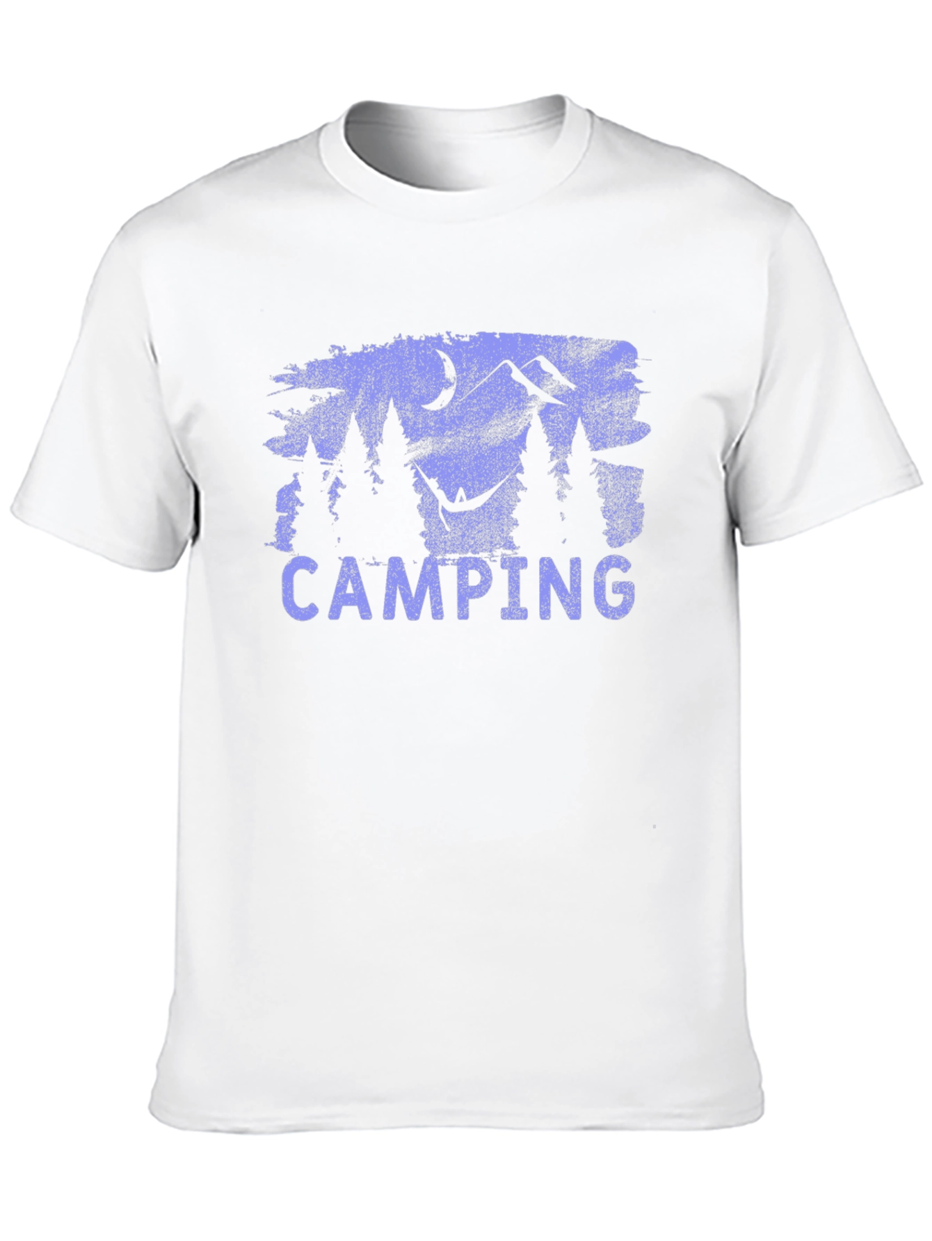 Camping Scene T-Shirt - Mountain and Forest Design