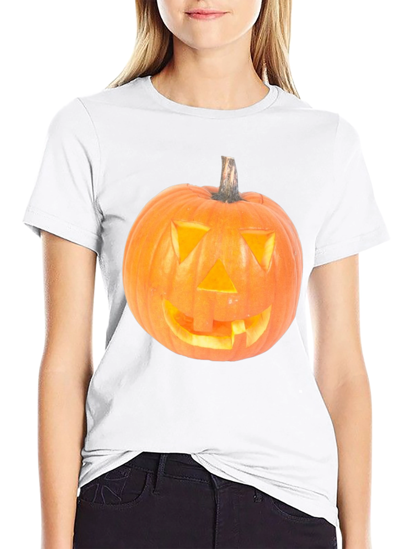 Halloween Pumpkin T-Shirt - Spooky Festive Apparel