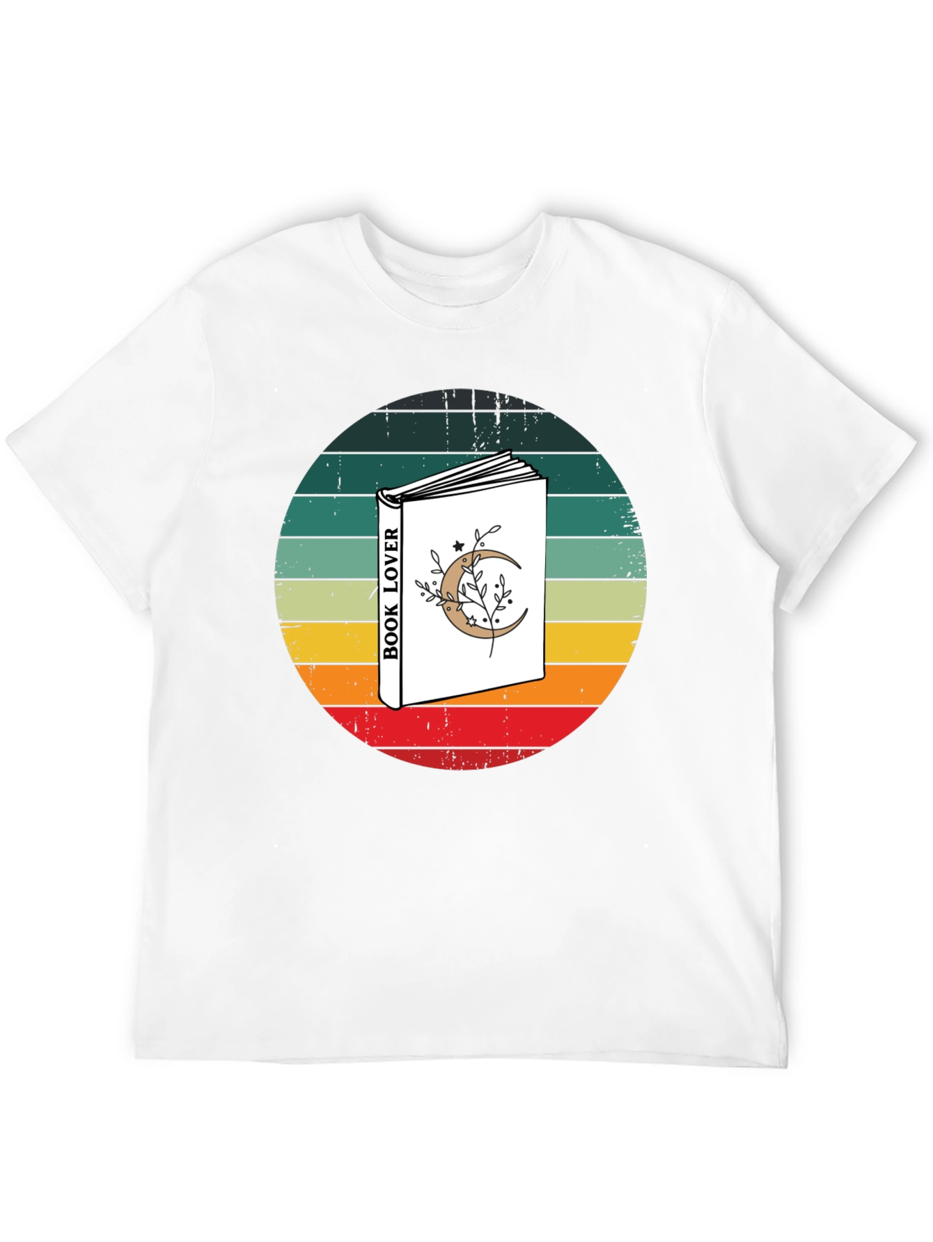 Retro Book Lover Graphic Tee