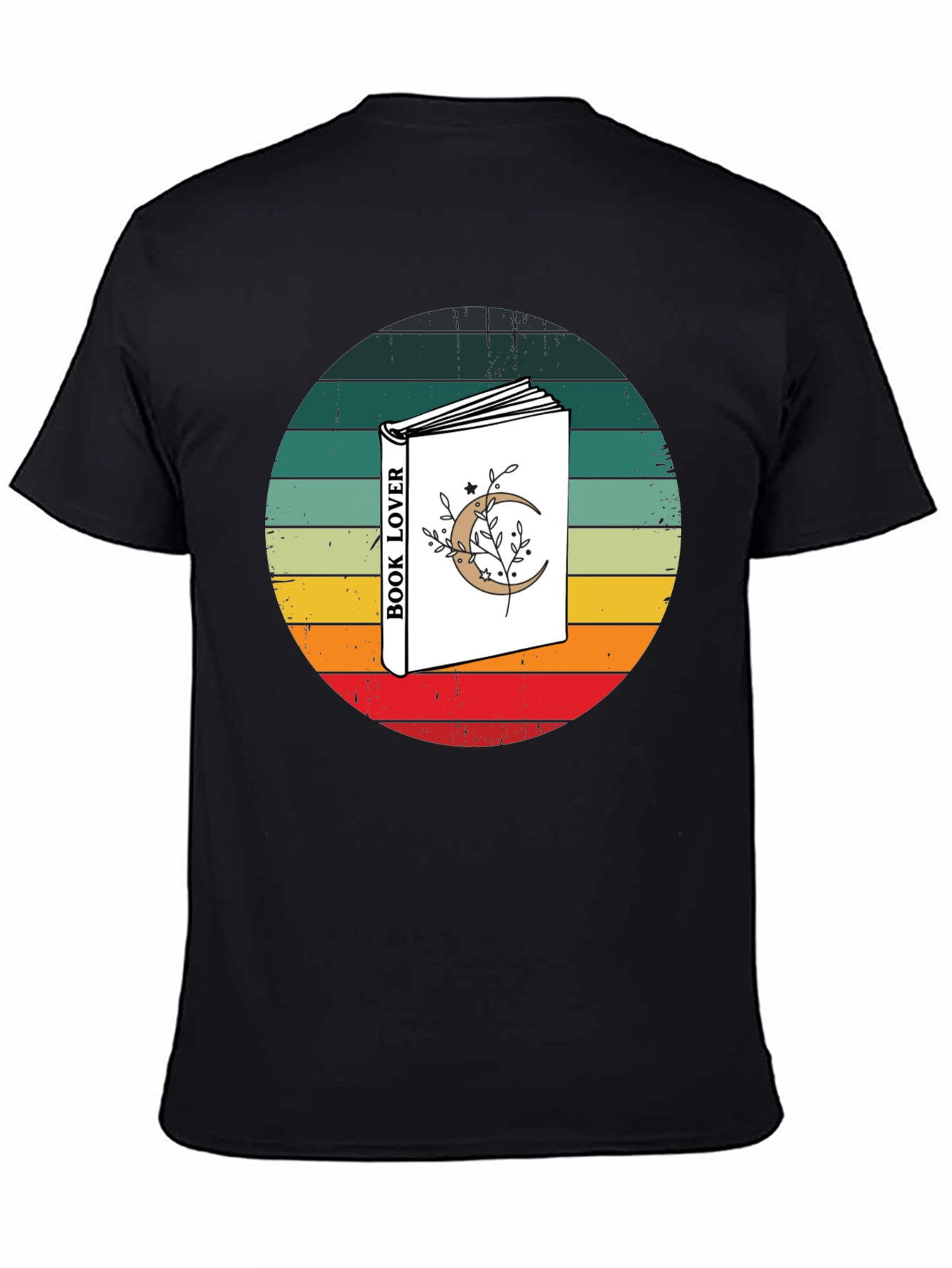 Retro Book Lover Graphic Tee