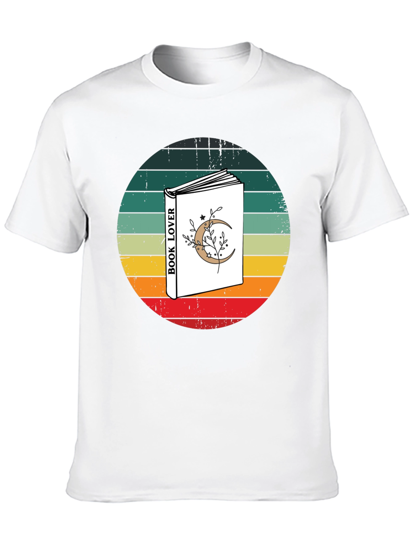 Retro Book Lover Graphic Tee
