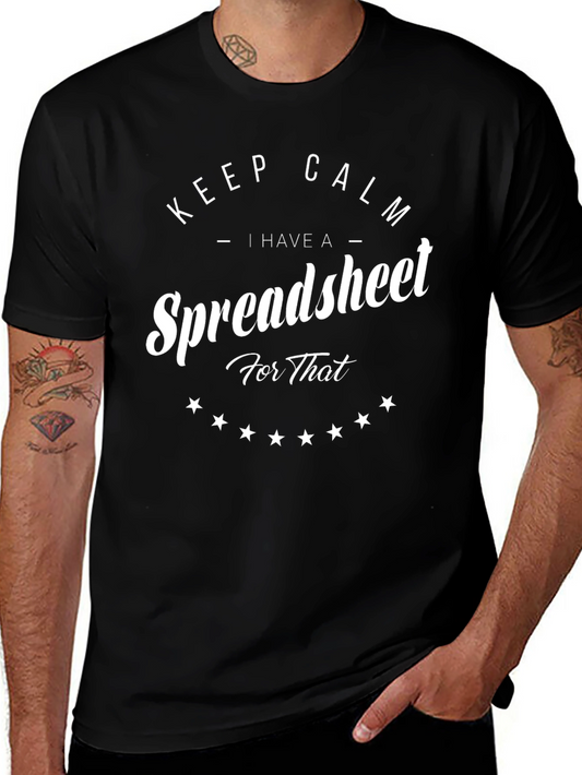 Keep Calm Spreadsheet T-Shirt