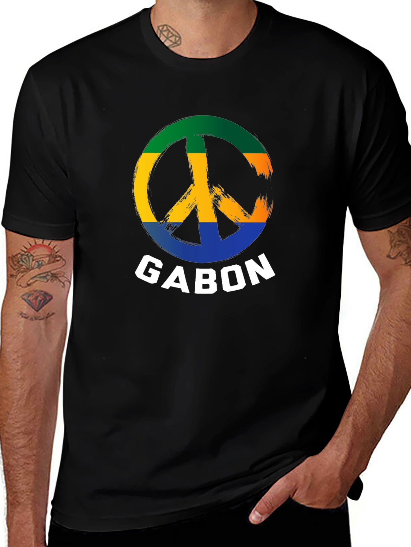 Gabon Peace Sign T-Shirt