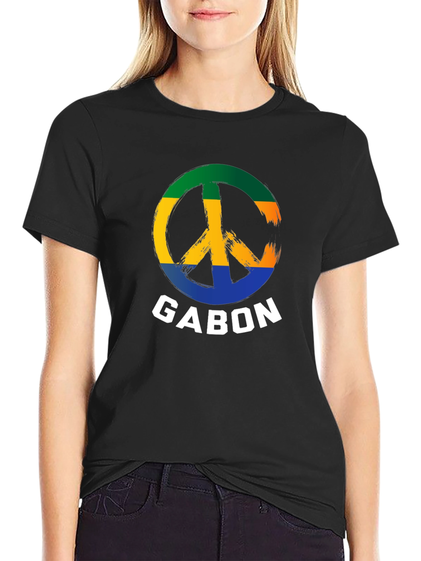 Gabon Peace Sign T-Shirt
