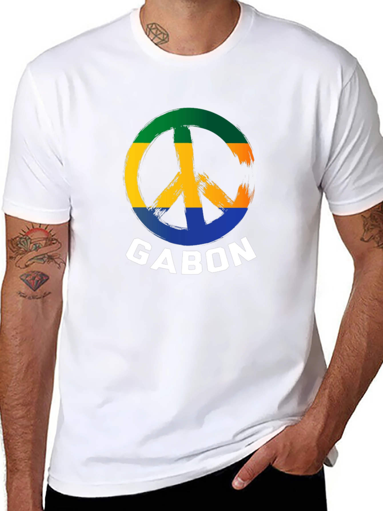 Gabon Peace Sign T-Shirt
