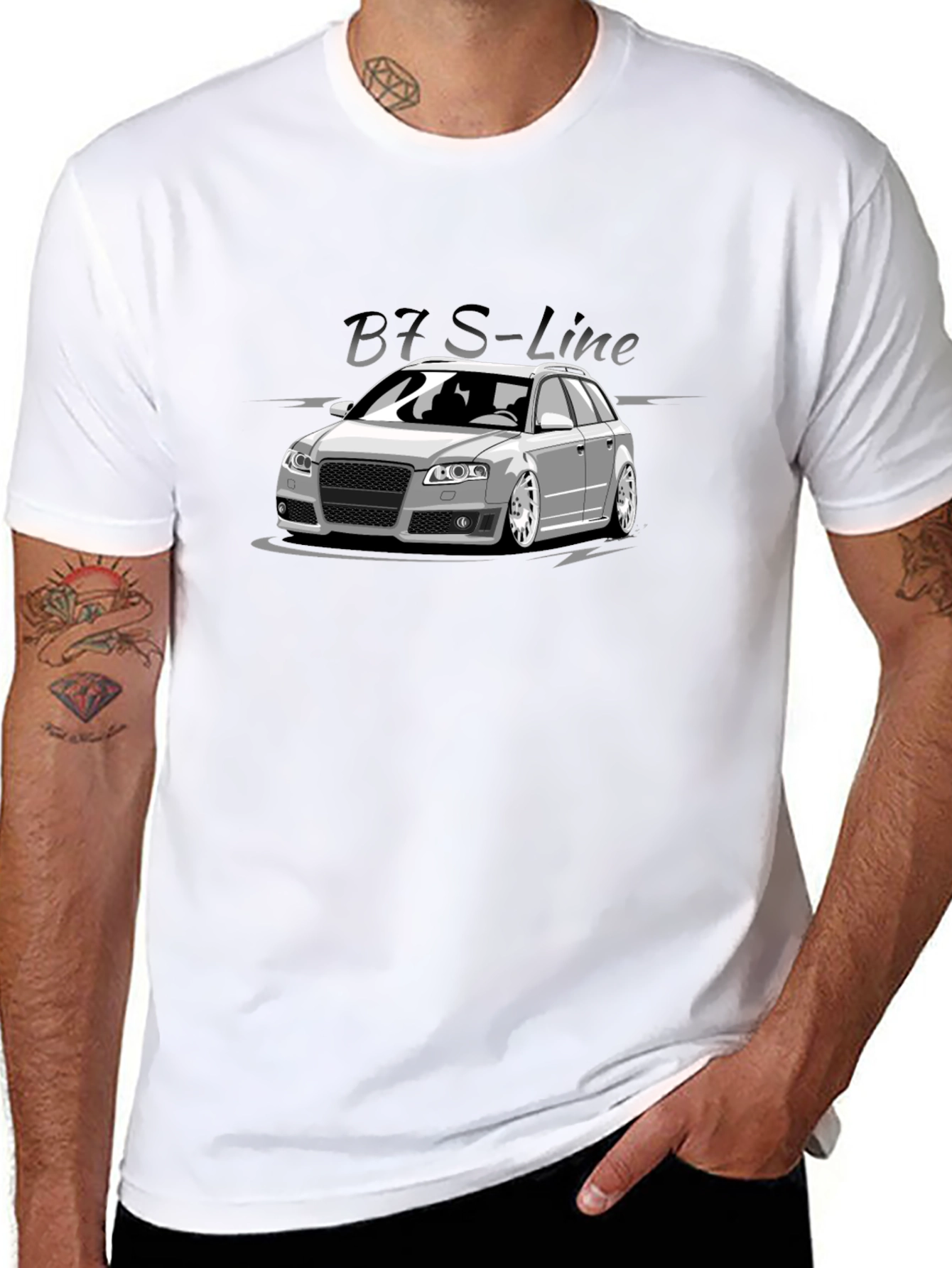 B7 S-Line Car Graphic T-Shirt