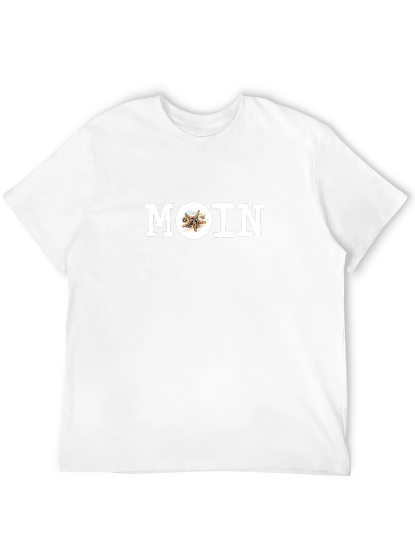 Moin Starfish Graphic Tee - Black Cotton T-Shirt