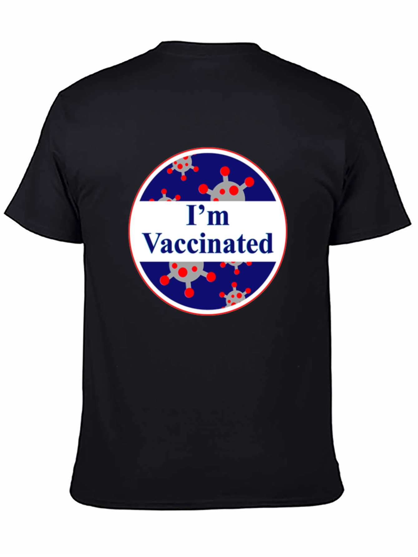 Im Vaccinated Black T-Shirt