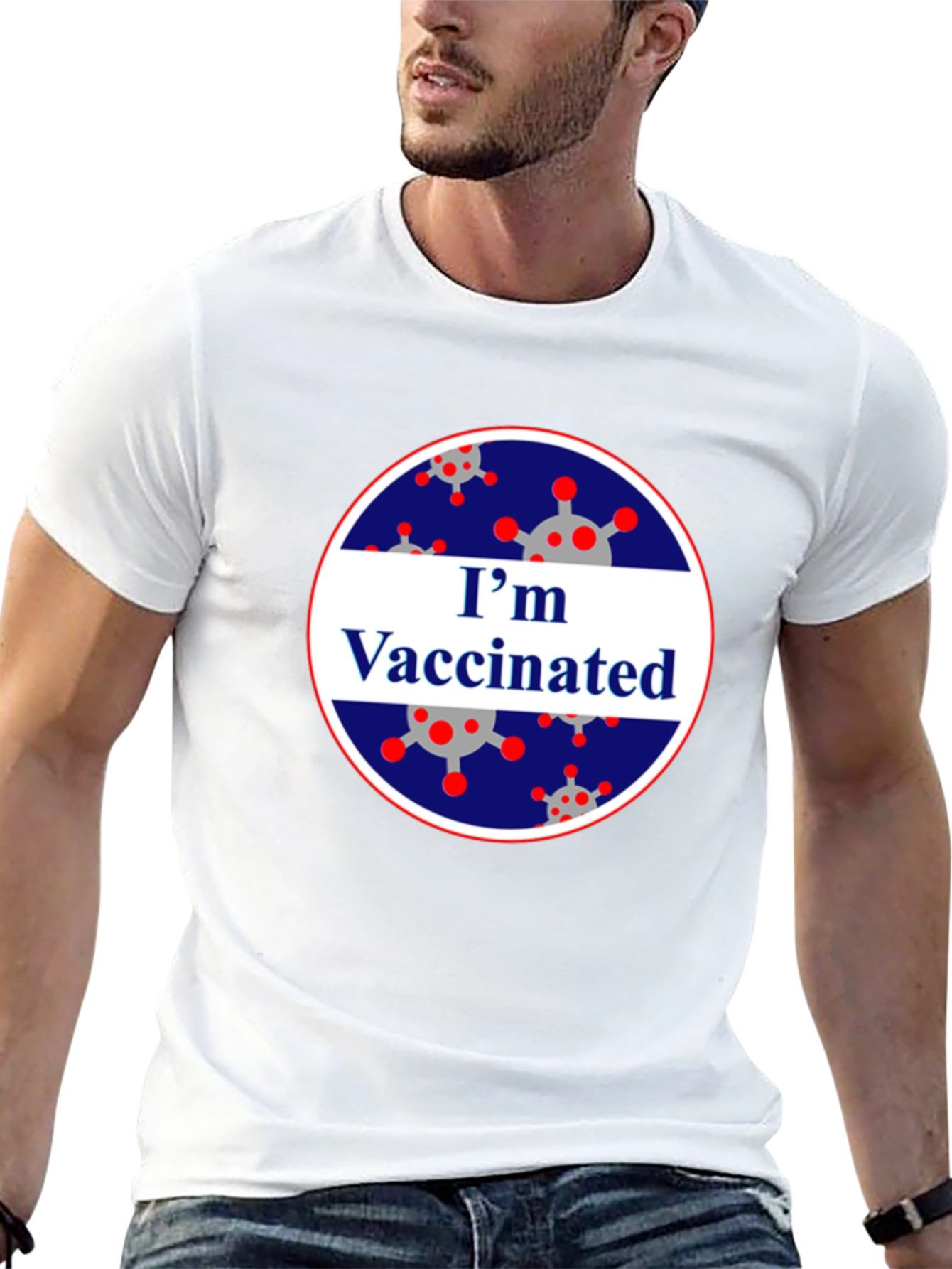 Im Vaccinated Black T-Shirt