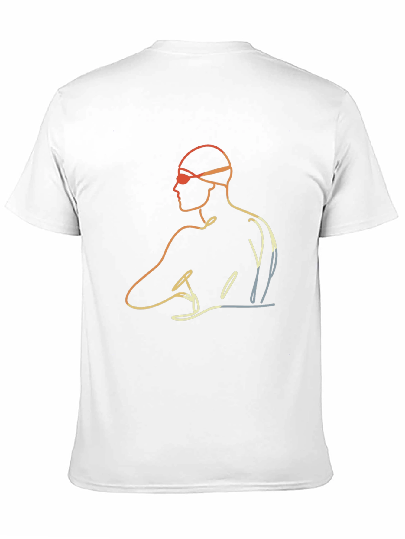 Swimmer Graphic Tee - Mens Black T-Shirt