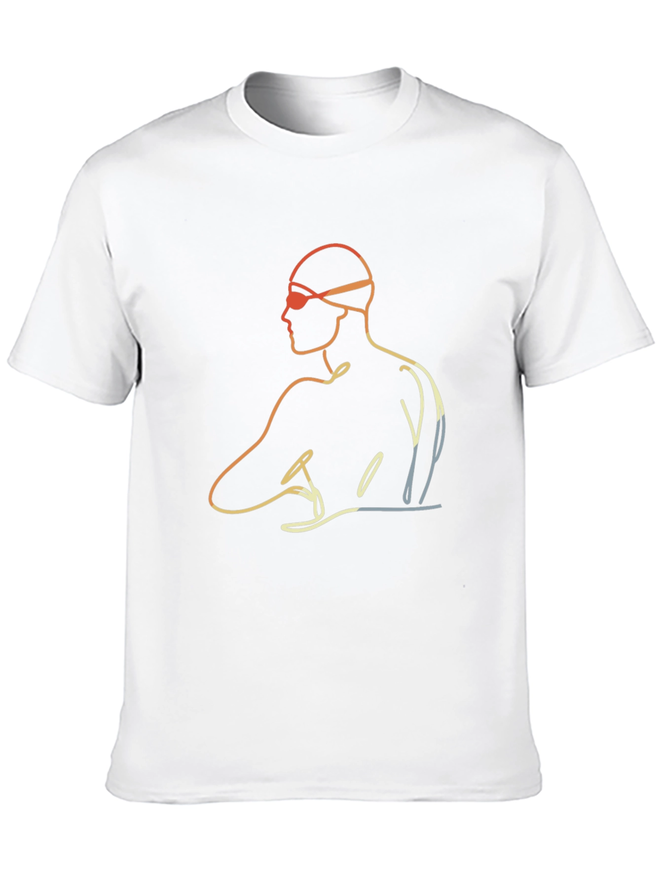Swimmer Graphic Tee - Mens Black T-Shirt