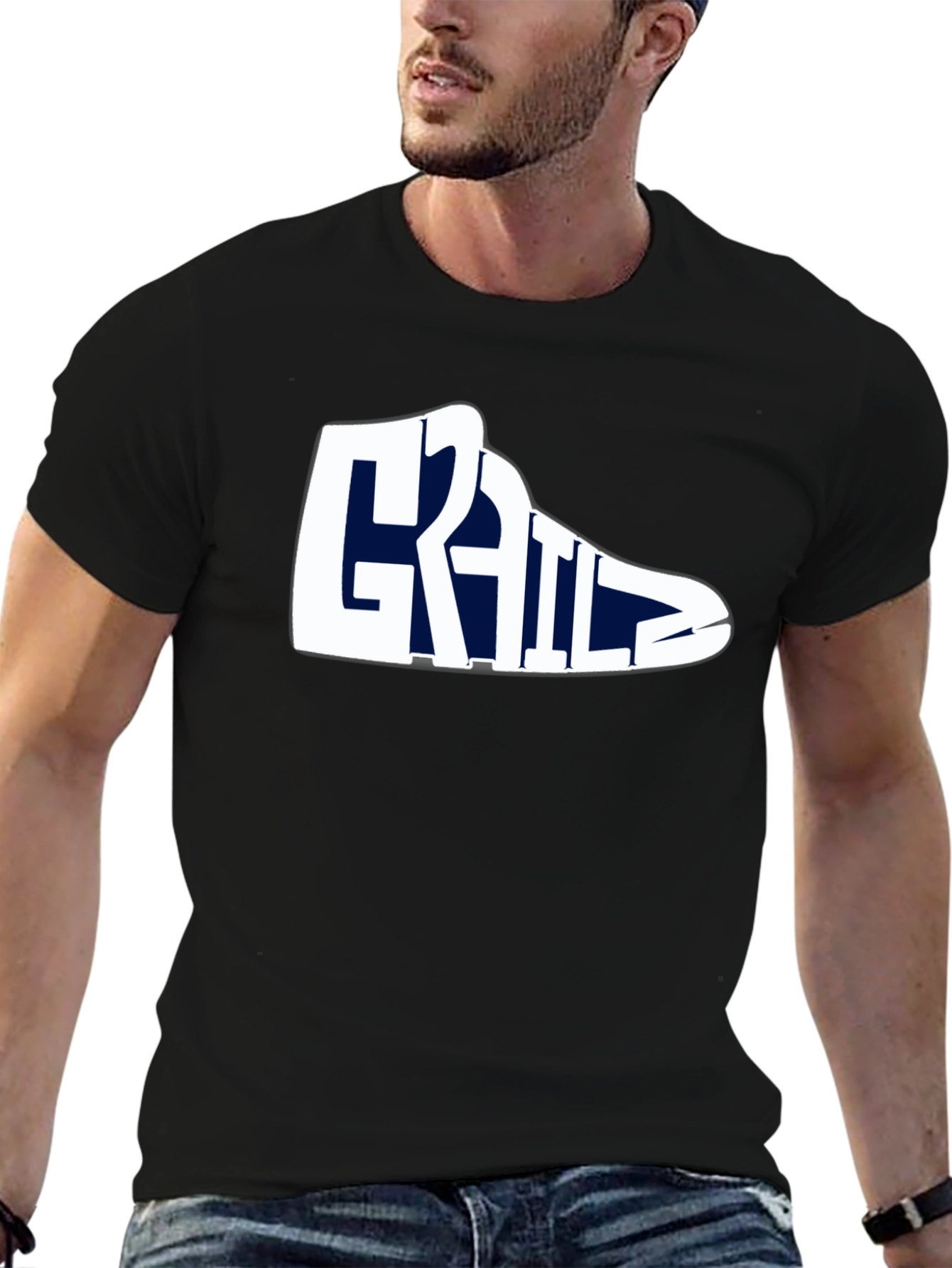 Grails Sneaker Graphic Tee - Black