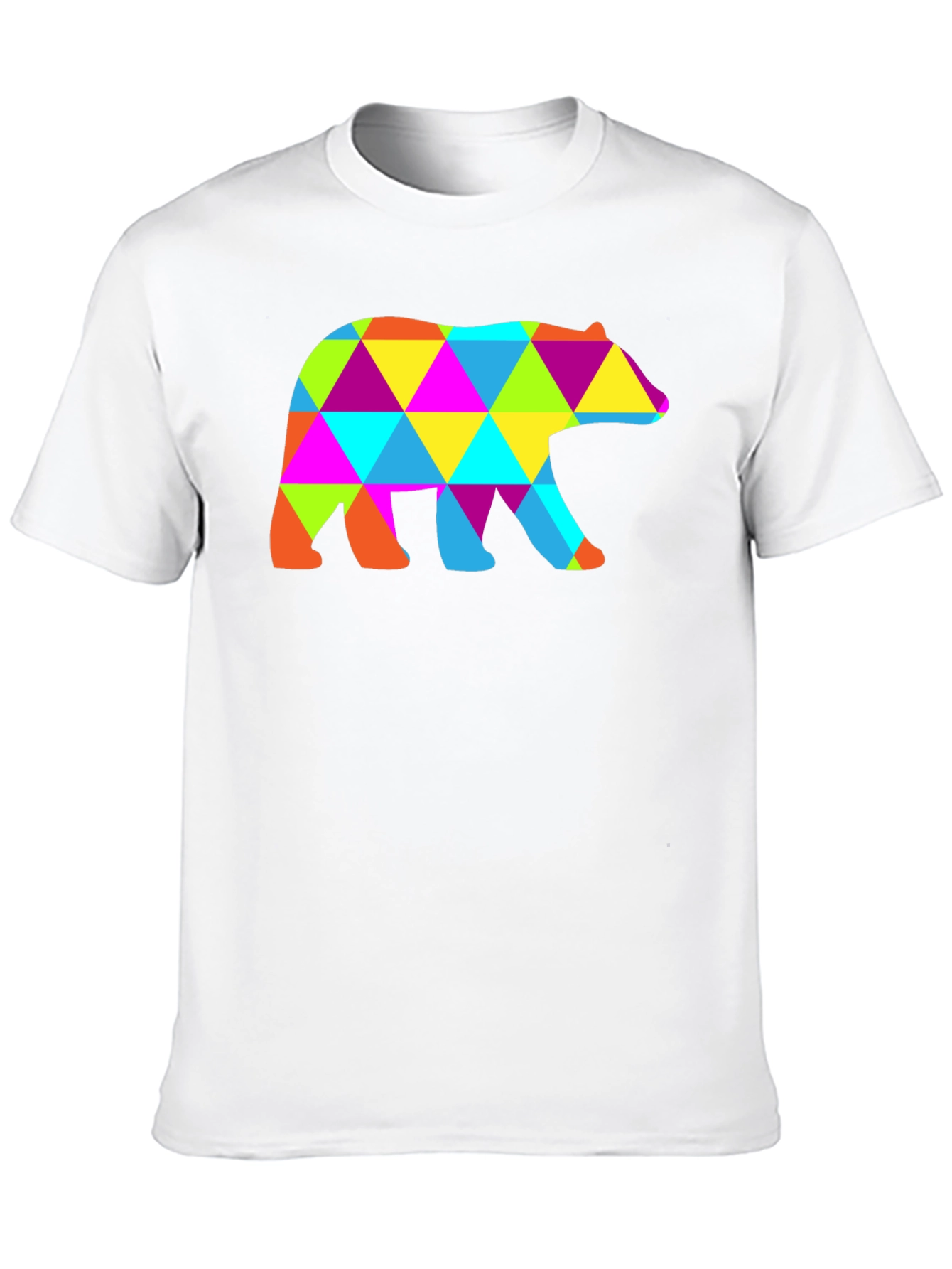 Geometric Bear T-Shirt - Abstract Design