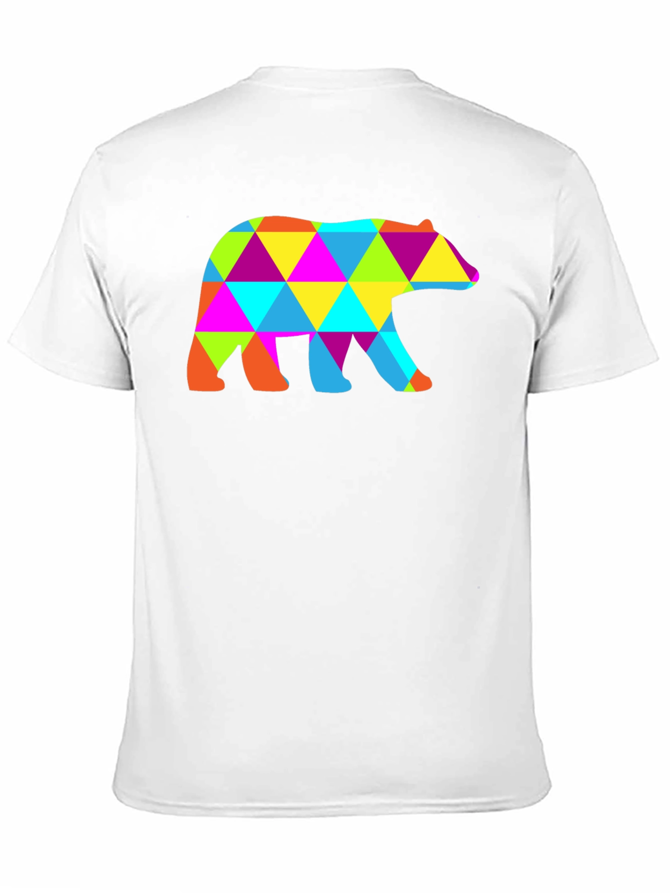 Geometric Bear T-Shirt - Abstract Design