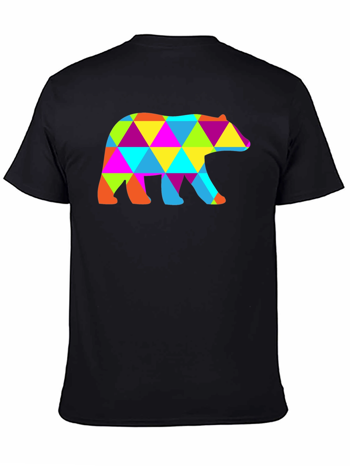 Geometric Bear T-Shirt - Abstract Design